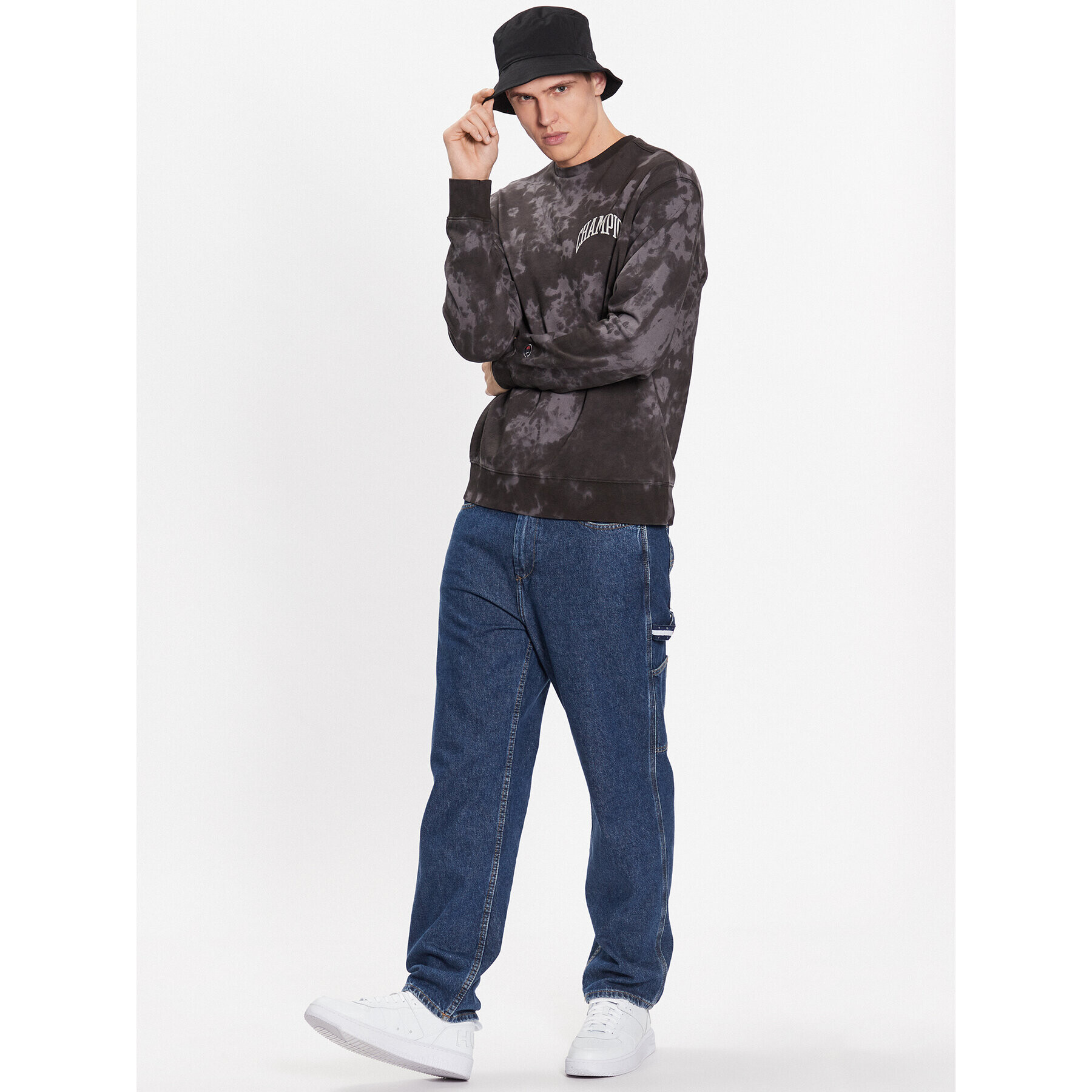 Champion Bluză 218506 Gri Relaxed Fit - Pled.ro