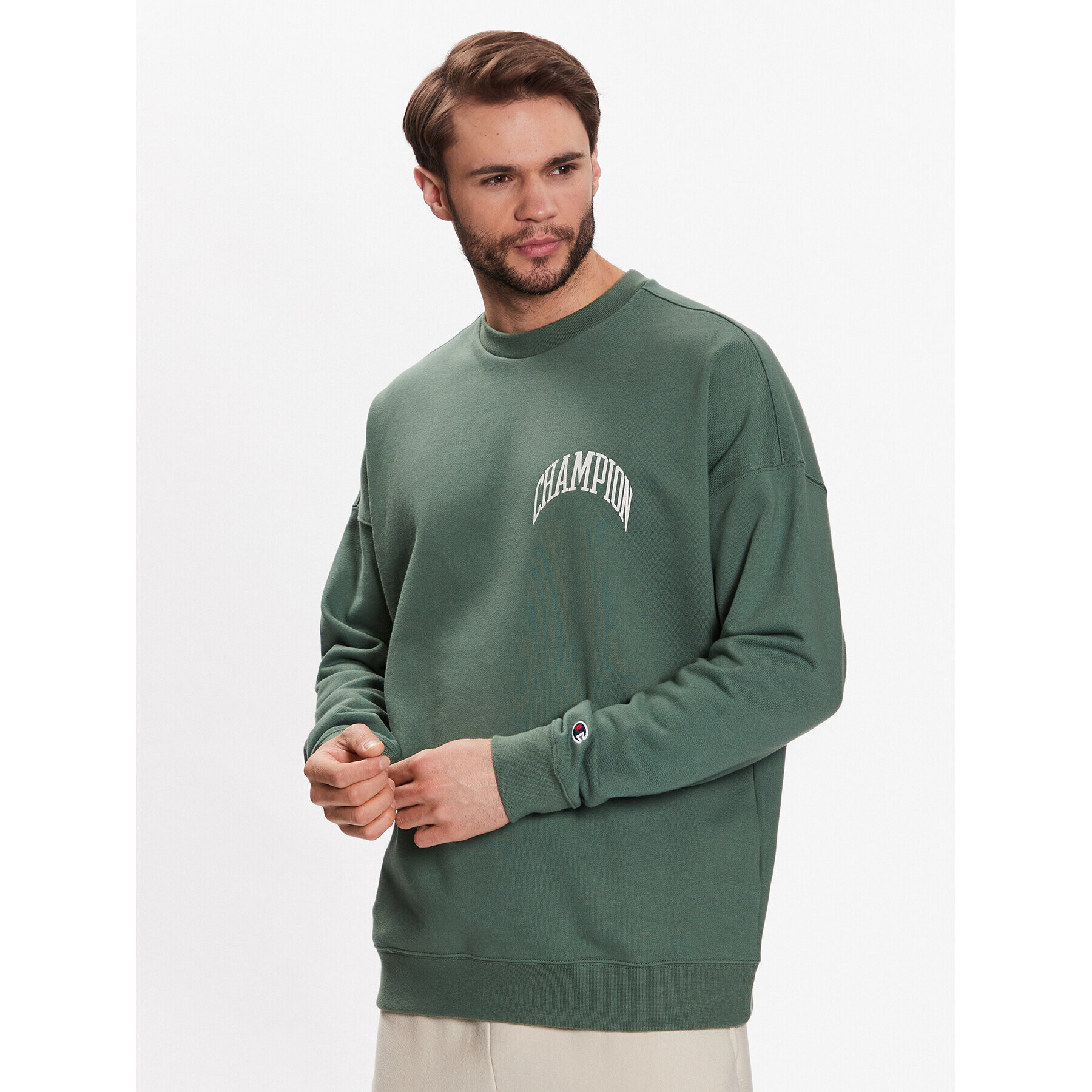 Champion Bluză 218517 Verde Baggy Fit - Pled.ro