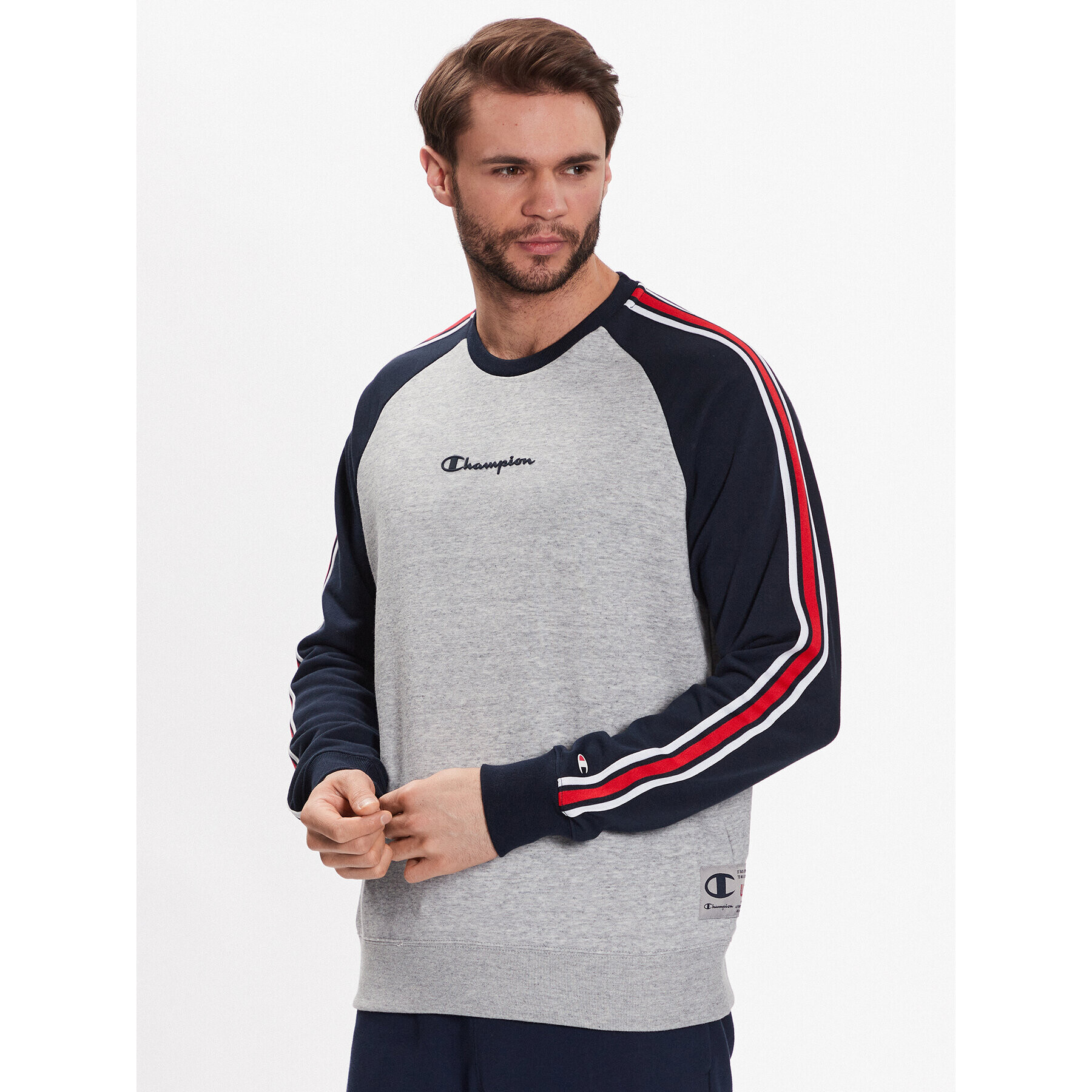 Champion Bluză 218766 Gri Regular Fit - Pled.ro