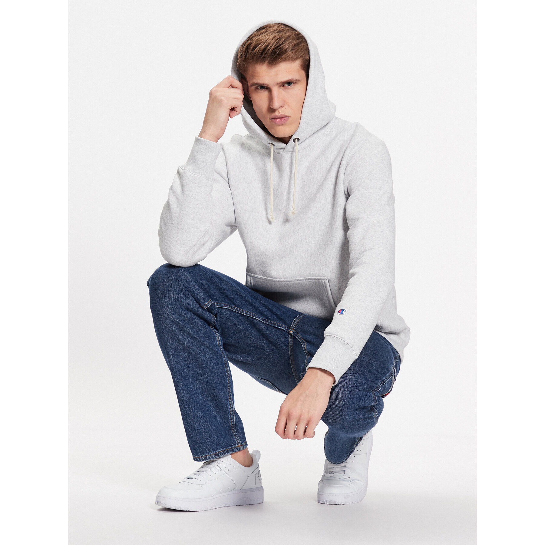 Champion Bluză 218903 Gri Regular Fit - Pled.ro