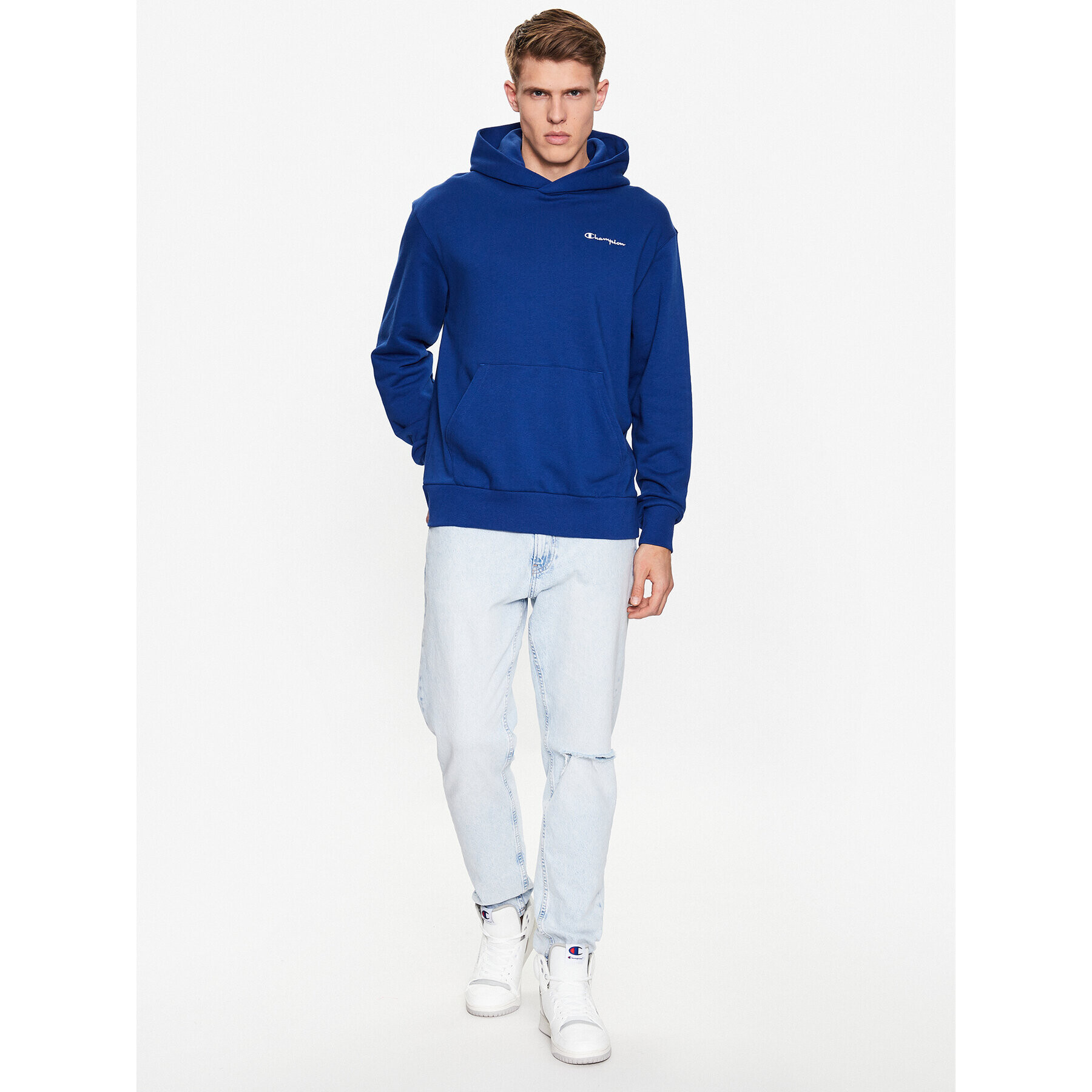 Champion Bluză 218926 Albastru Relaxed Fit - Pled.ro