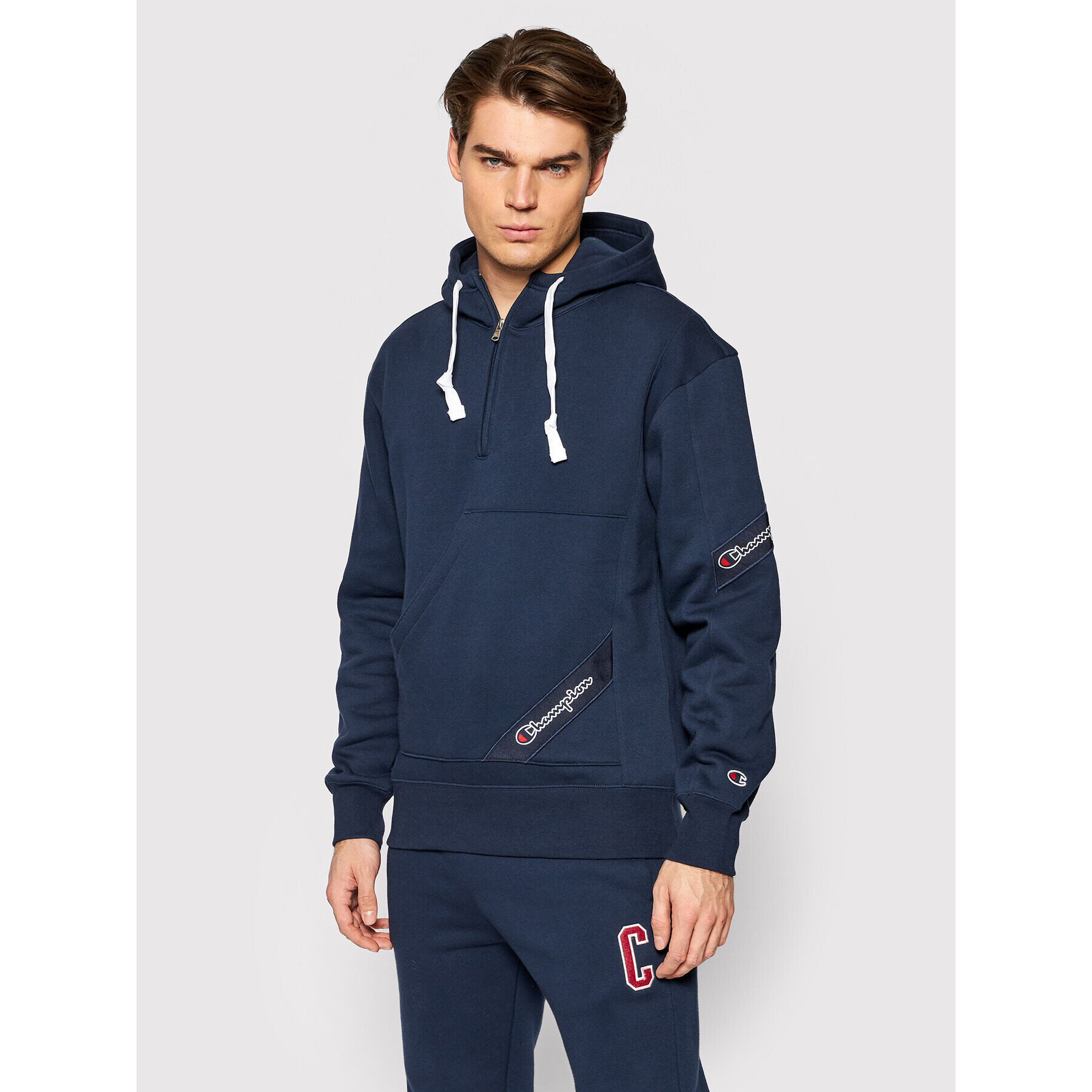 Champion Bluză Asymmetric Pocket 216551 Bleumarin Regular Fit - Pled.ro