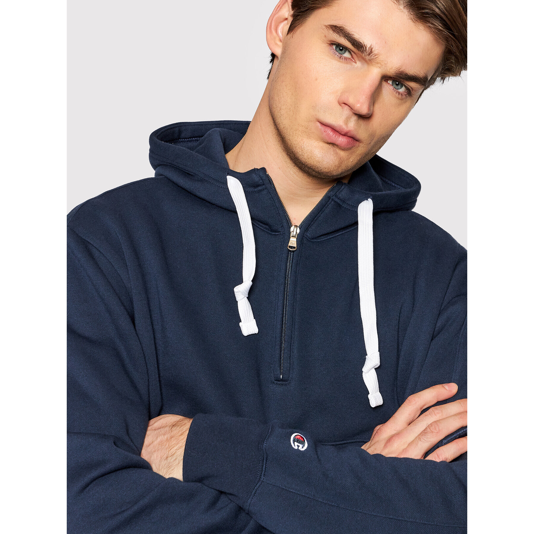 Champion Bluză Asymmetric Pocket 216551 Bleumarin Regular Fit - Pled.ro