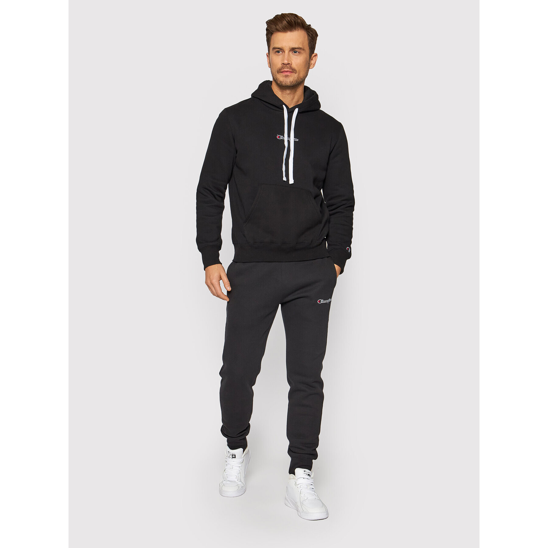 Champion Bluză Athletic Digital Print 216961 Negru Regular Fit - Pled.ro