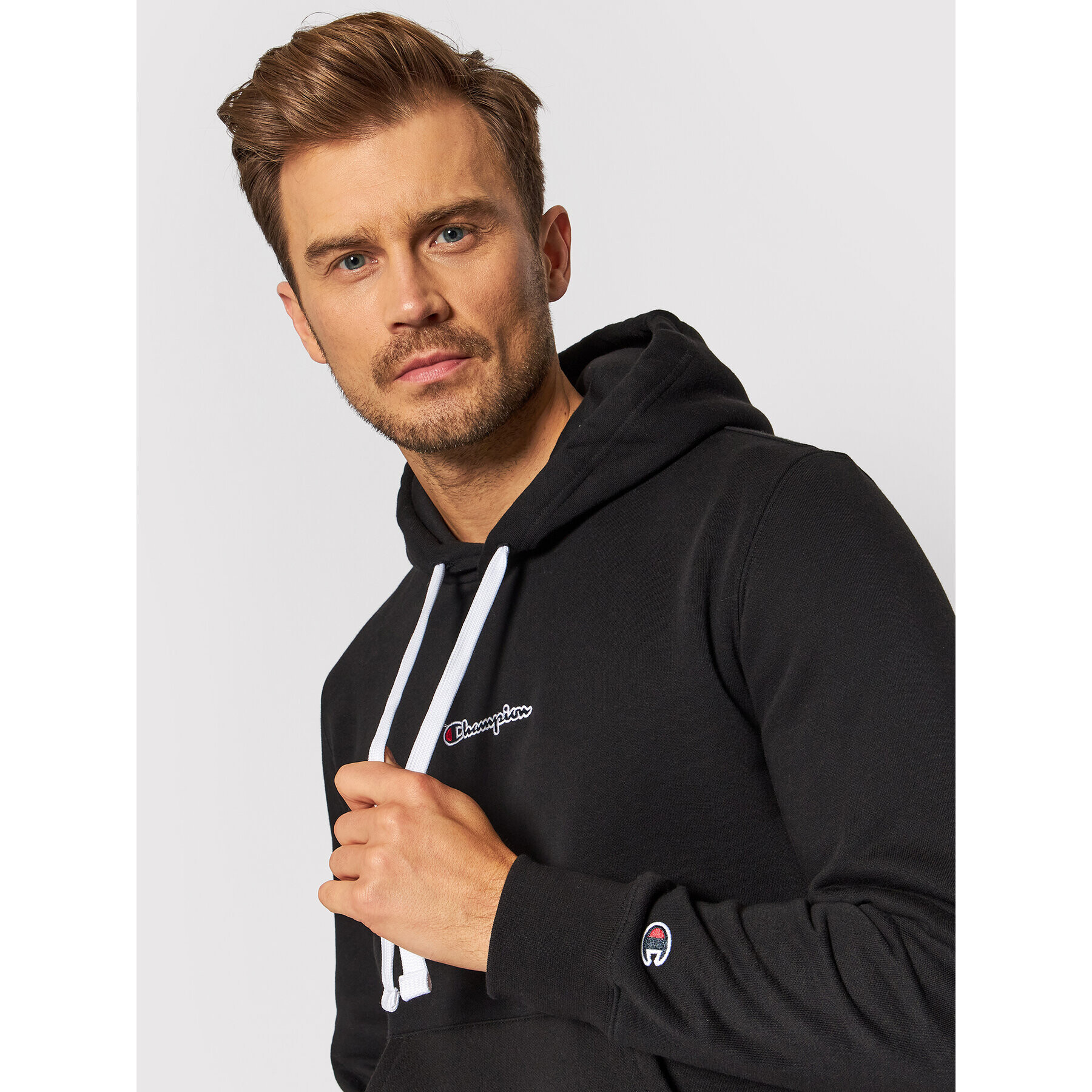 Champion Bluză Athletic Digital Print 216961 Negru Regular Fit - Pled.ro