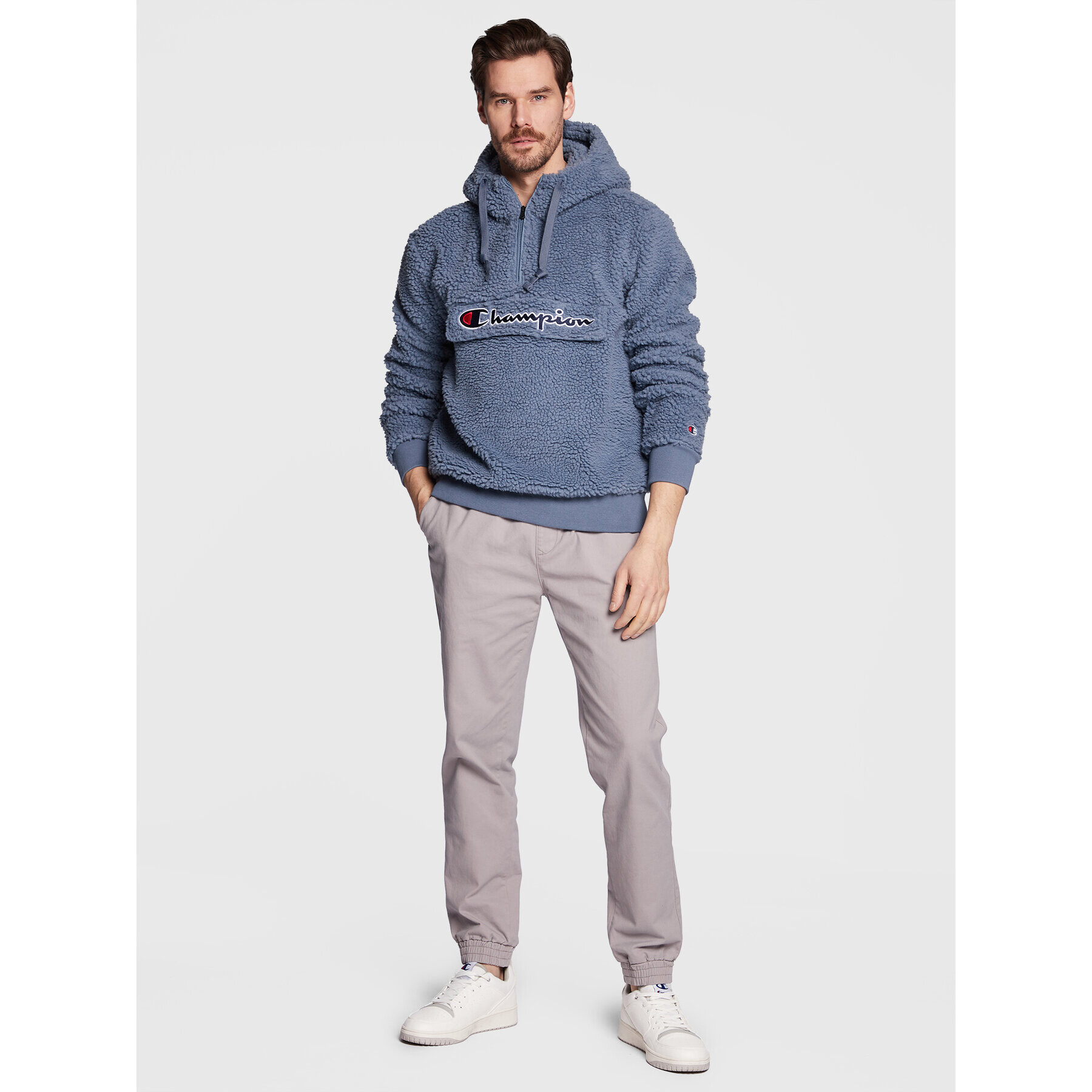 Champion Bluză Big Pocket 218092 Albastru Regular Fit - Pled.ro