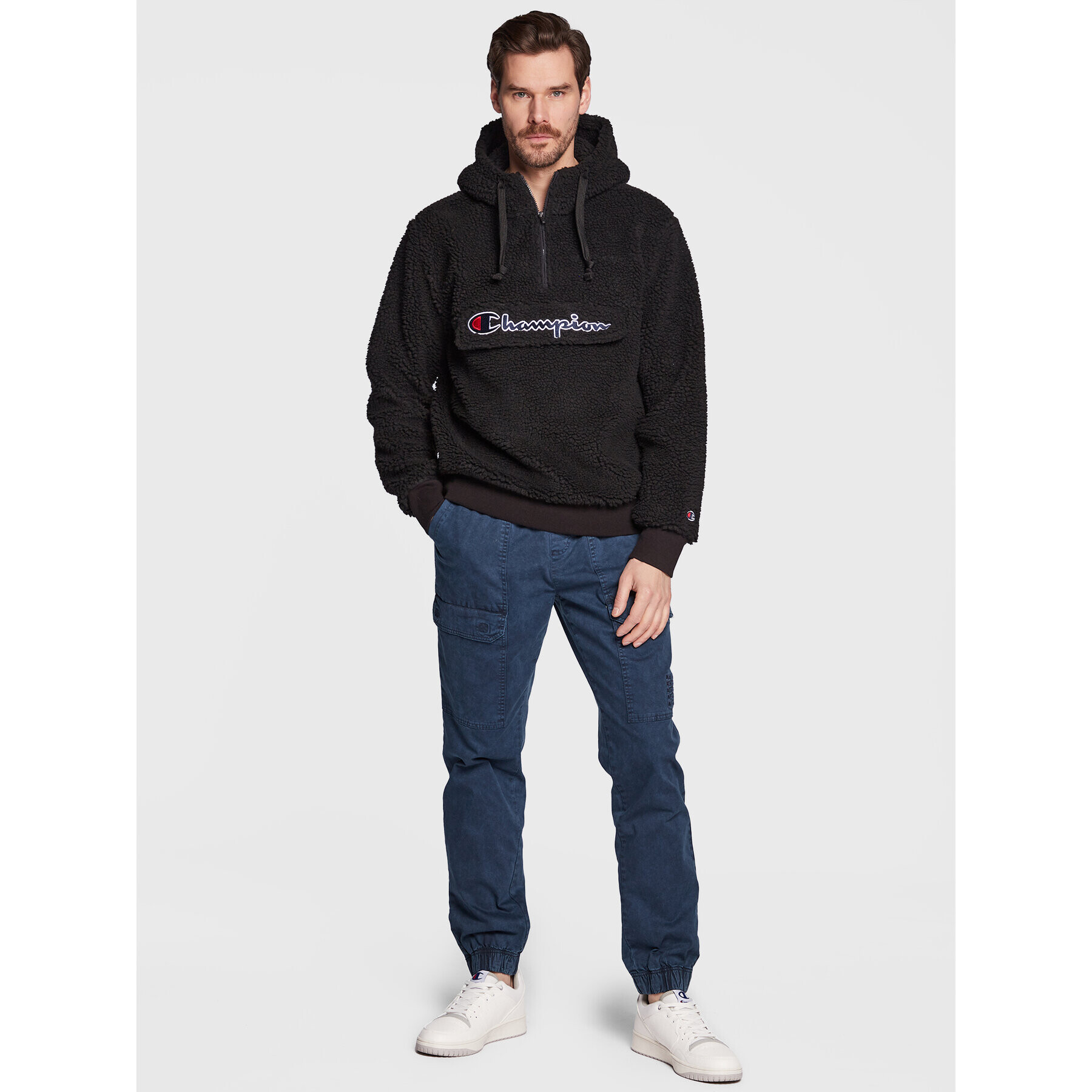 Champion Bluză Big Pocket 218092 Negru Regular Fit - Pled.ro