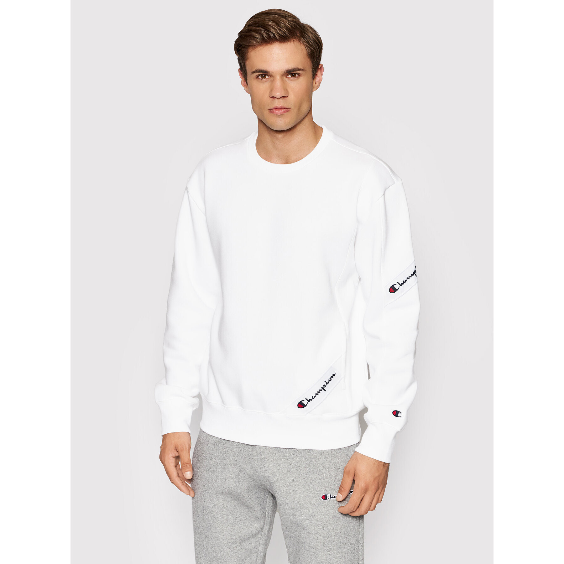 Champion Bluză Blend Asymmetric Pocket 216550 Alb Custom Fit - Pled.ro