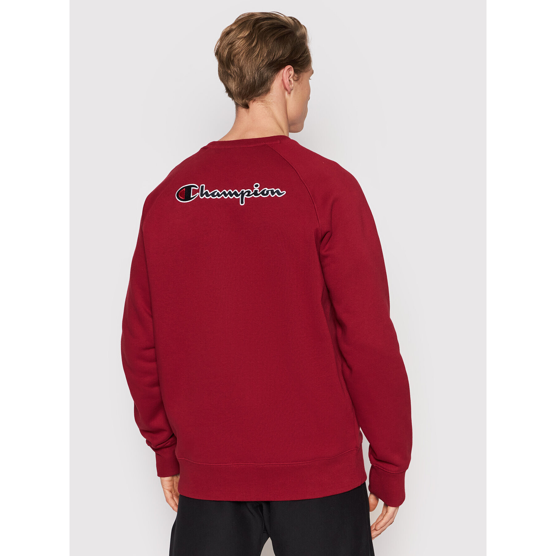 Champion Bluză Blend Script Logo Back 216484 Vișiniu Regular Fit - Pled.ro