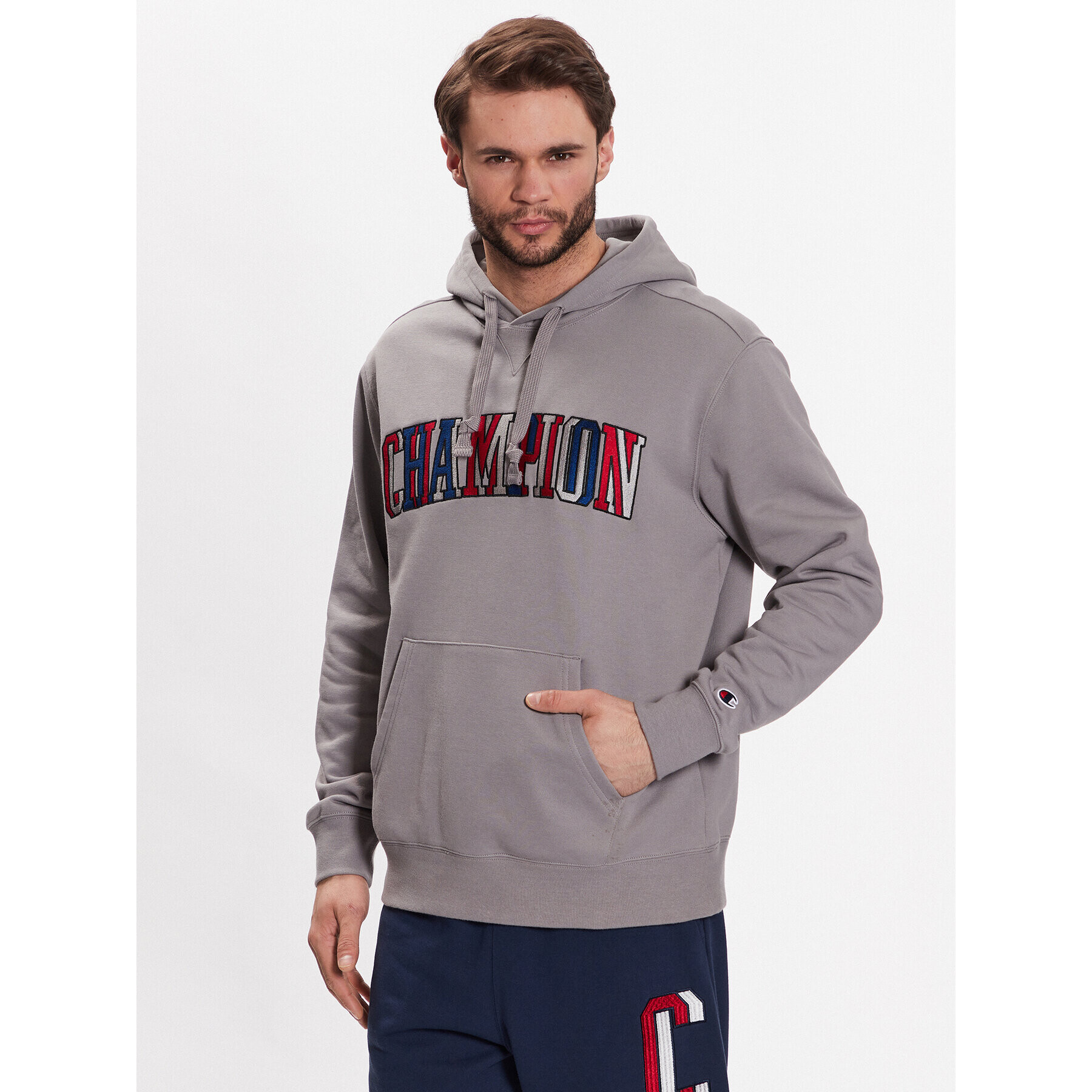 Champion Bluză Bookstore 218508 Gri Regular Fit - Pled.ro