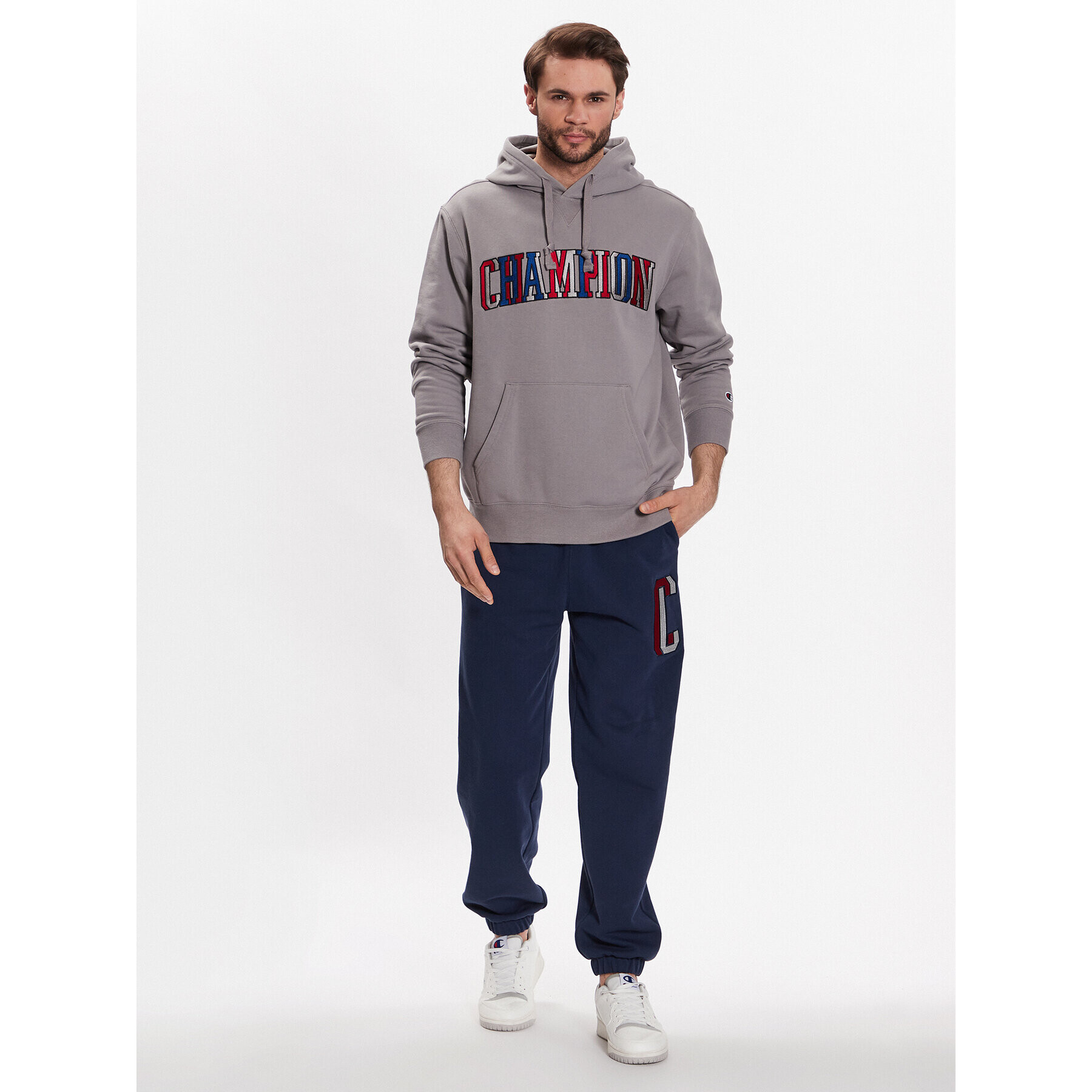 Champion Bluză Bookstore 218508 Gri Regular Fit - Pled.ro