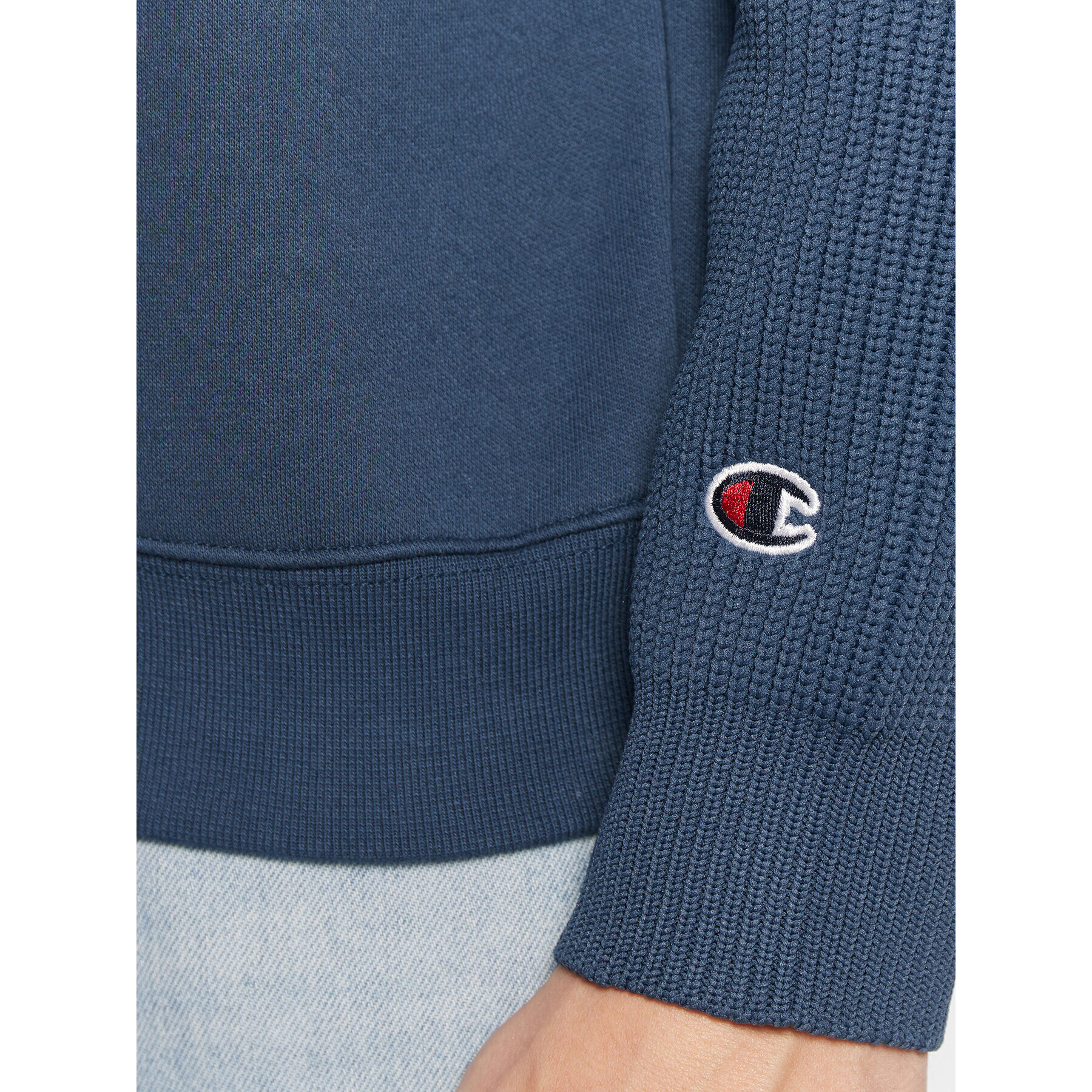 Champion Bluză Bookstore Logo 217885 Bleumarin Custom Fit - Pled.ro