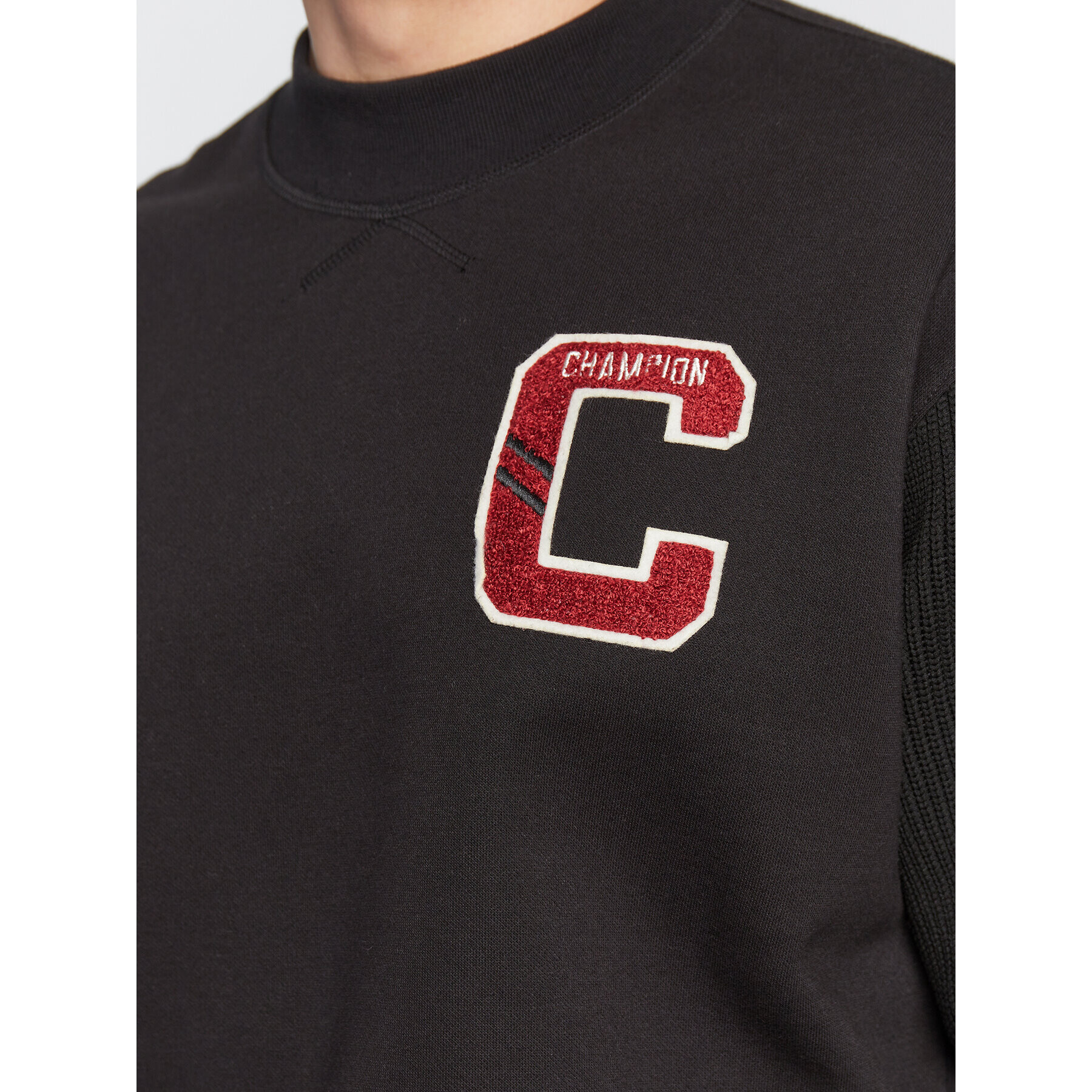 Champion Bluză Bookstore Logo 217885 Negru Custom Fit - Pled.ro