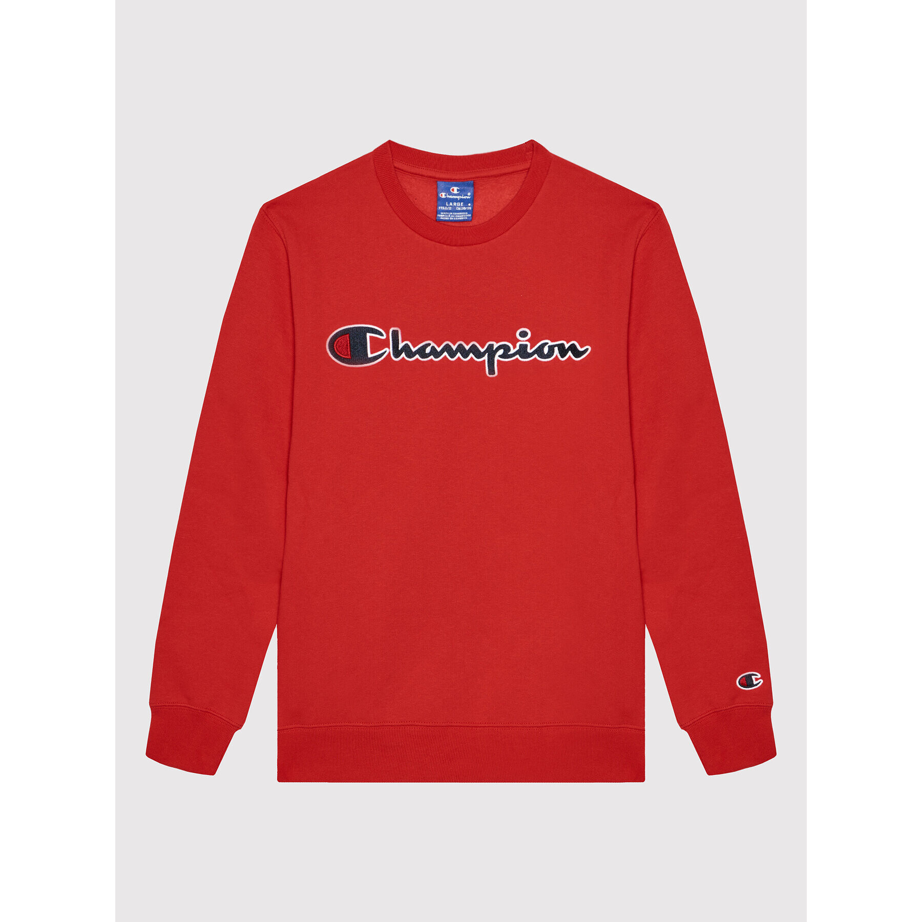 Champion Bluză Chinese Red Crewneck 305766 Roșu Regular Fit - Pled.ro