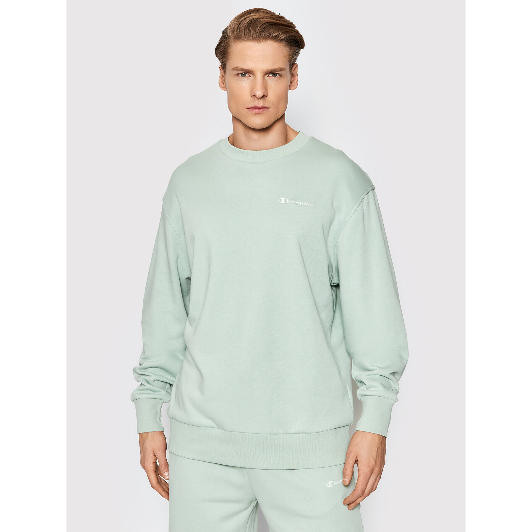 Champion Bluză Eco-Future 217399 Verde Custom Fit - Pled.ro