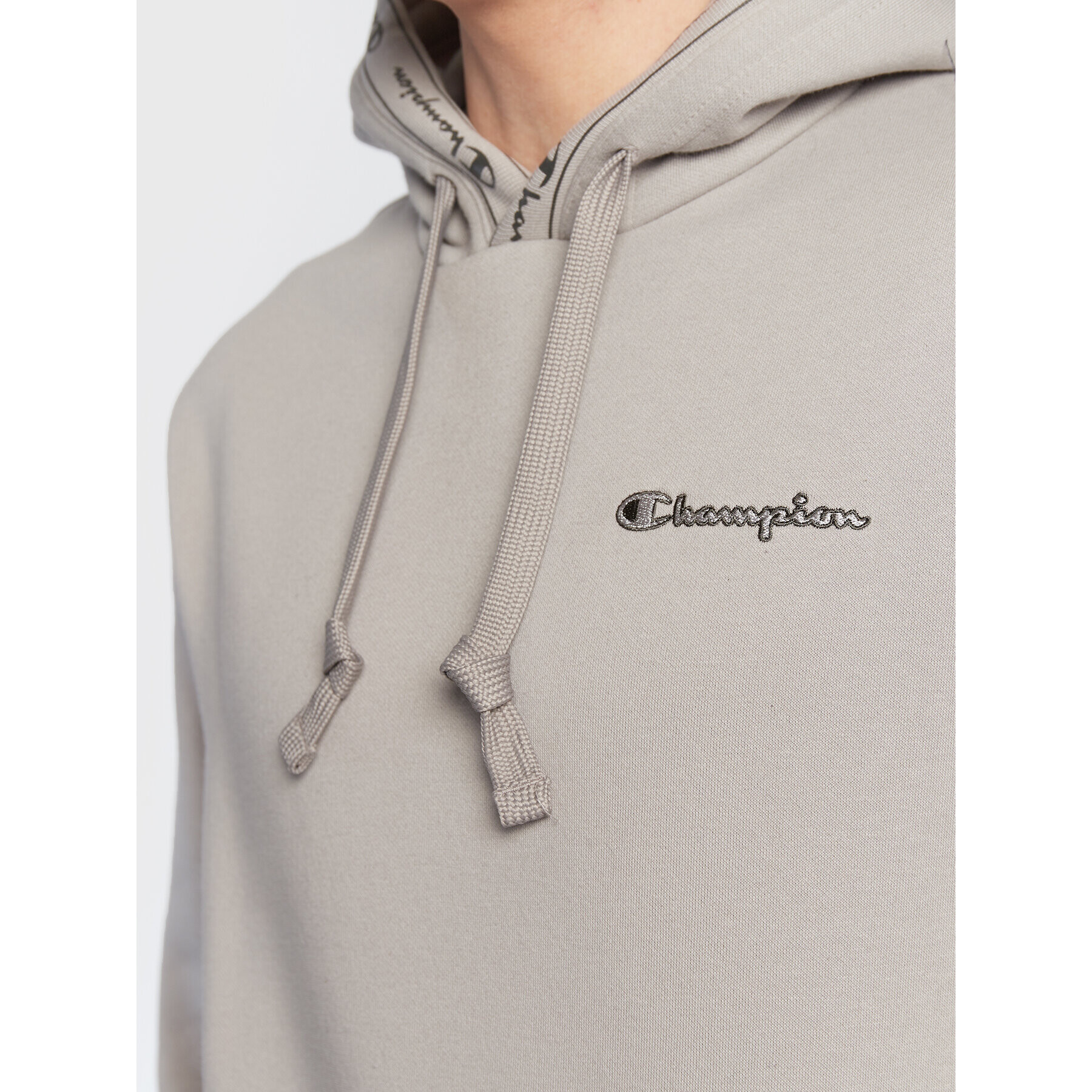 Champion Bluză Embroidered Small Logo 217869 Gri Regular Fit - Pled.ro