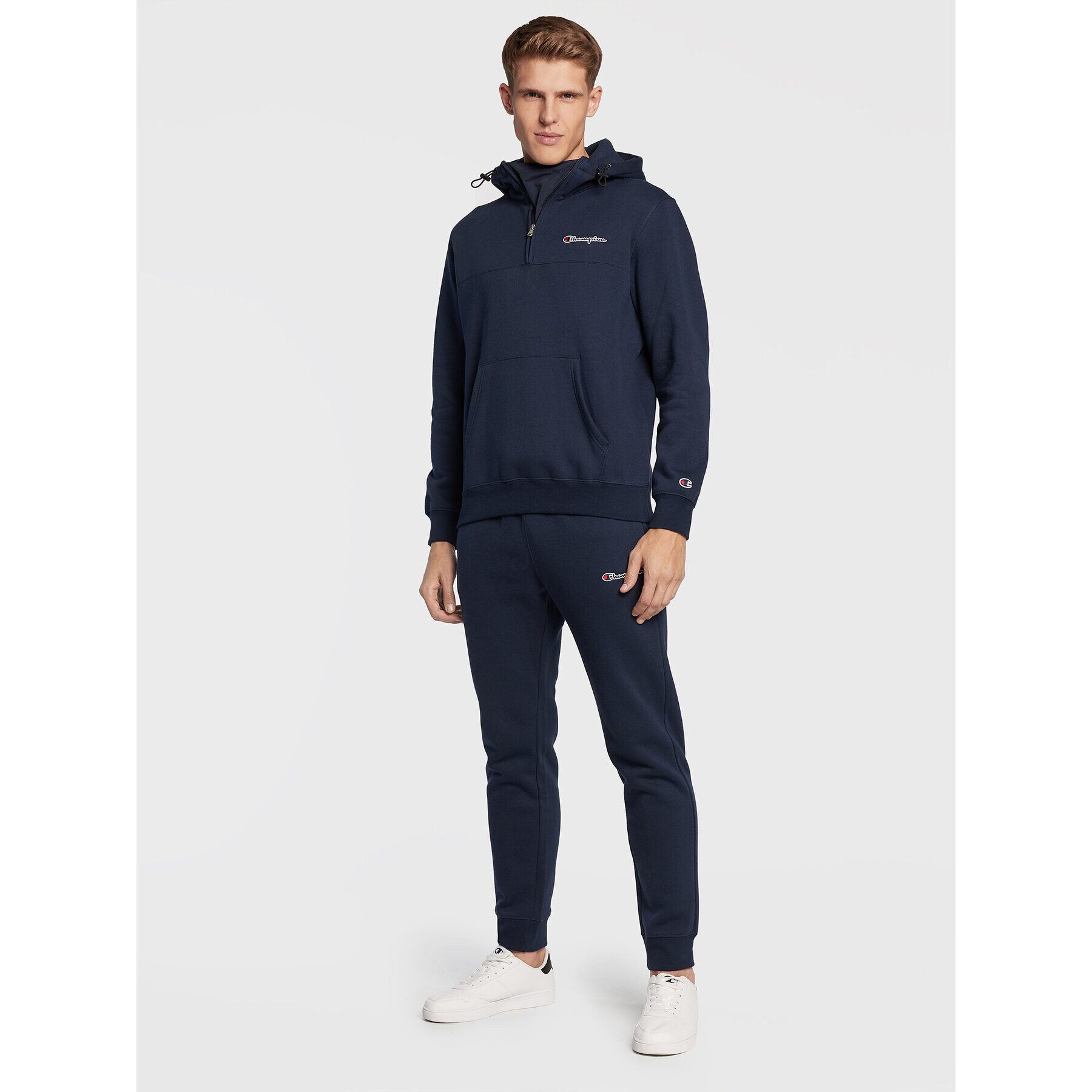 Champion Bluză Half-Zip Heavy 217866 Bleumarin Regular Fit - Pled.ro