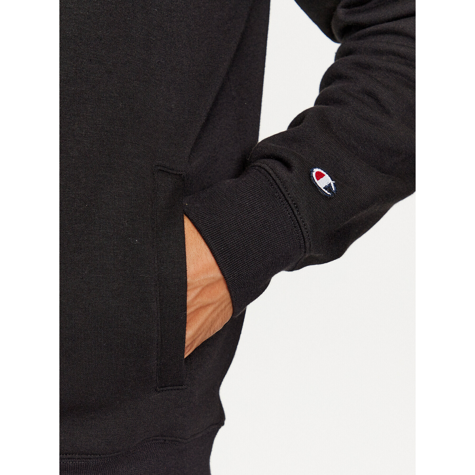 Champion Bluză Half Zip Sweatshirt 219213 Negru Comfort Fit - Pled.ro