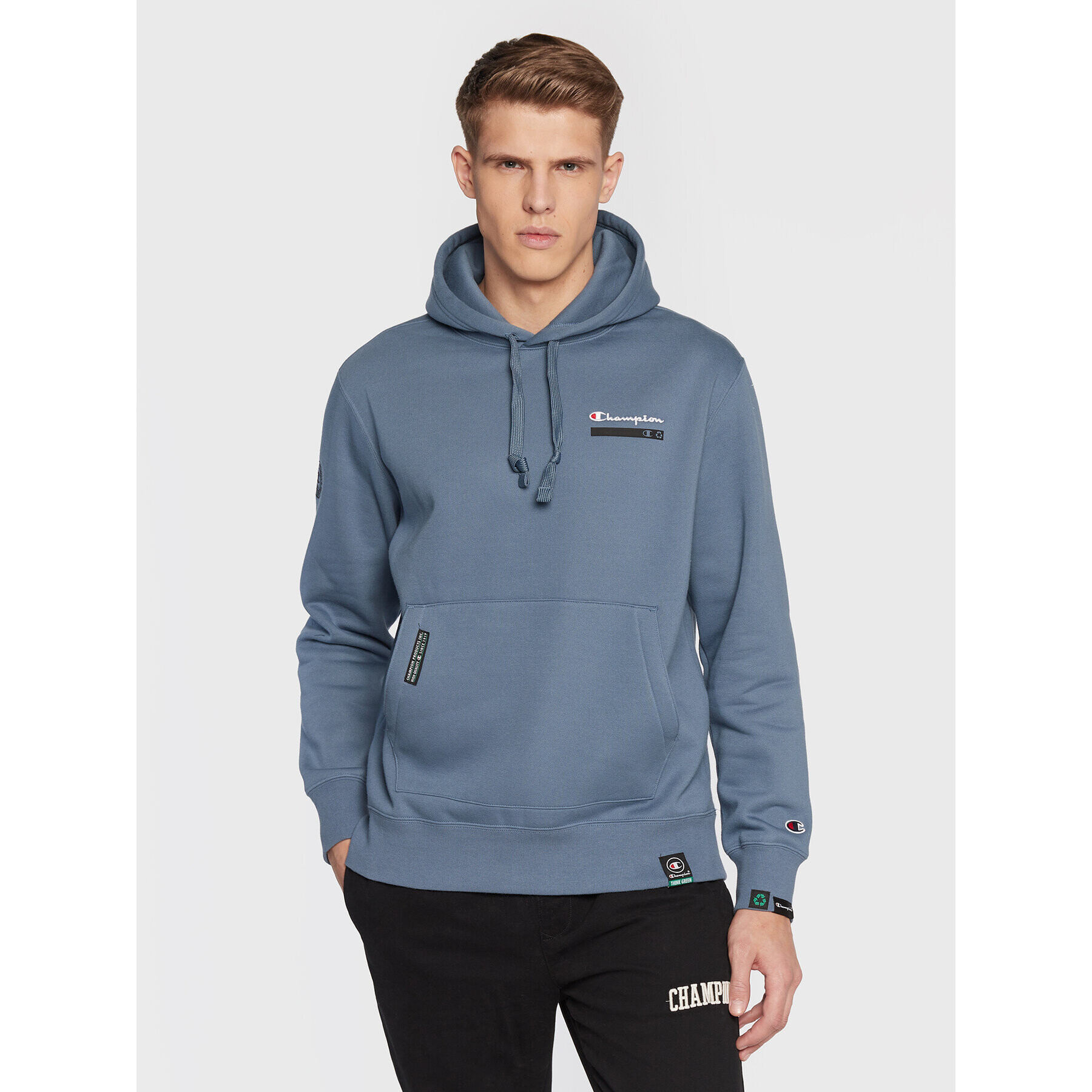 Champion Bluză Heavy Fleece 217873 Albastru Regular Fit - Pled.ro