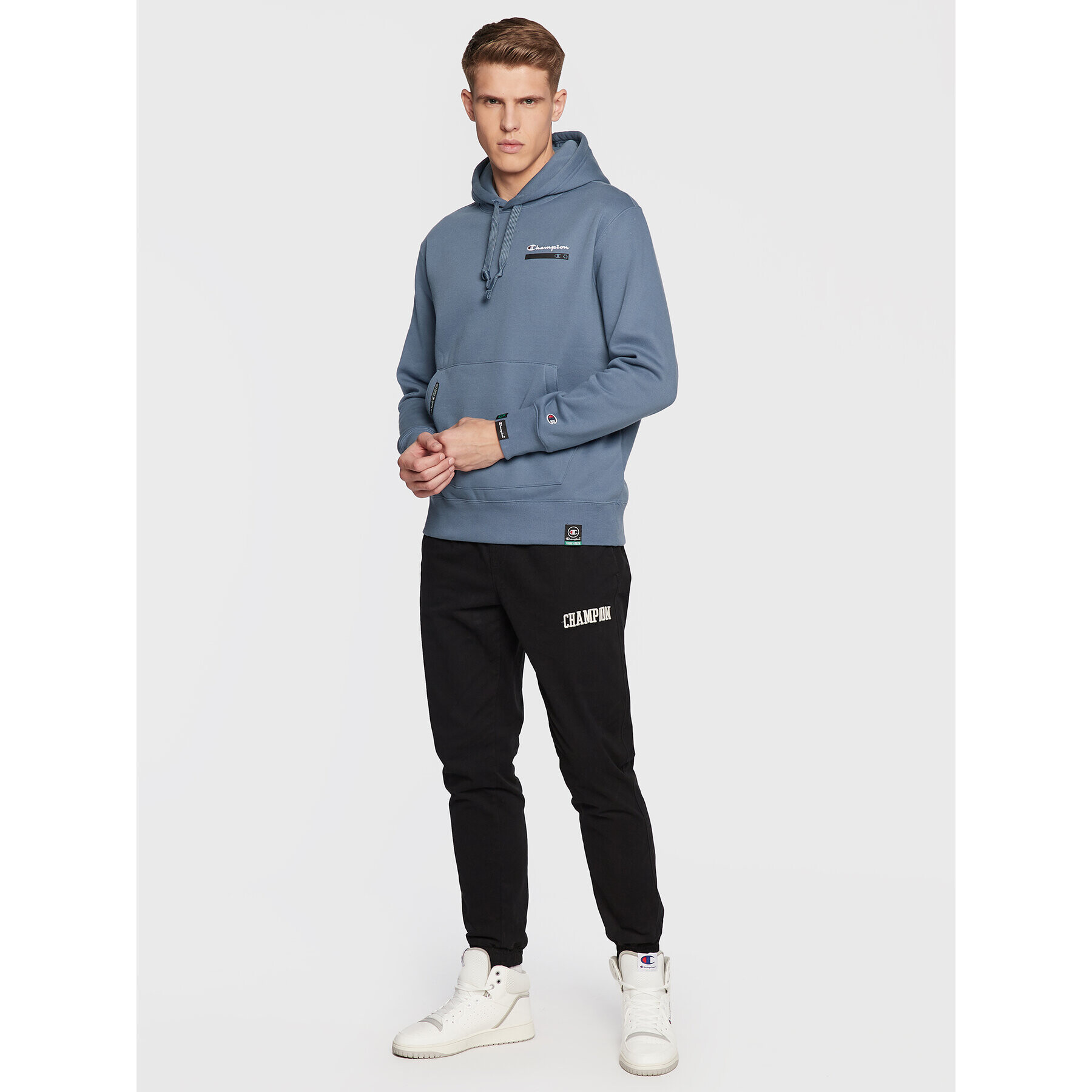 Champion Bluză Heavy Fleece 217873 Albastru Regular Fit - Pled.ro