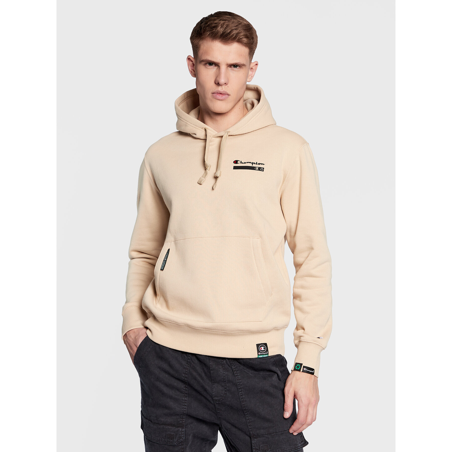 Champion Bluză Heavy Fleece 217873 Bej Regular Fit - Pled.ro