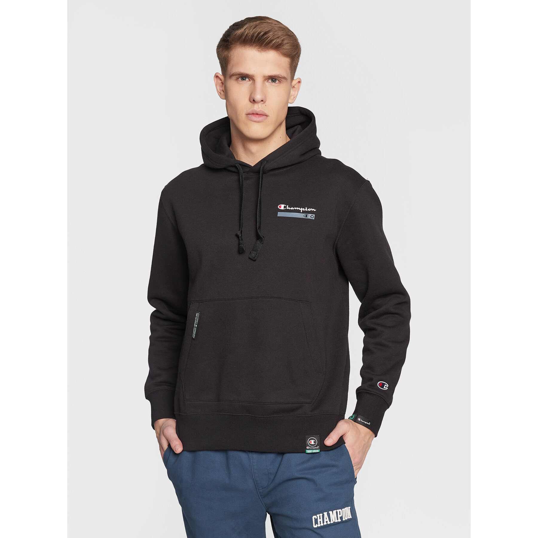 Champion Bluză Heavy Fleece 217873 Negru Regular Fit - Pled.ro