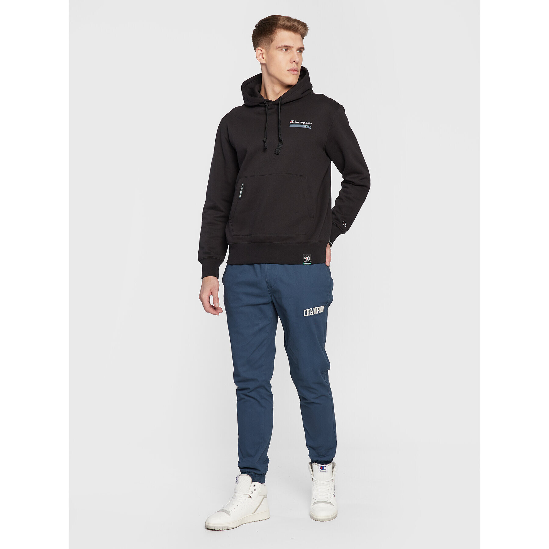 Champion Bluză Heavy Fleece 217873 Negru Regular Fit - Pled.ro