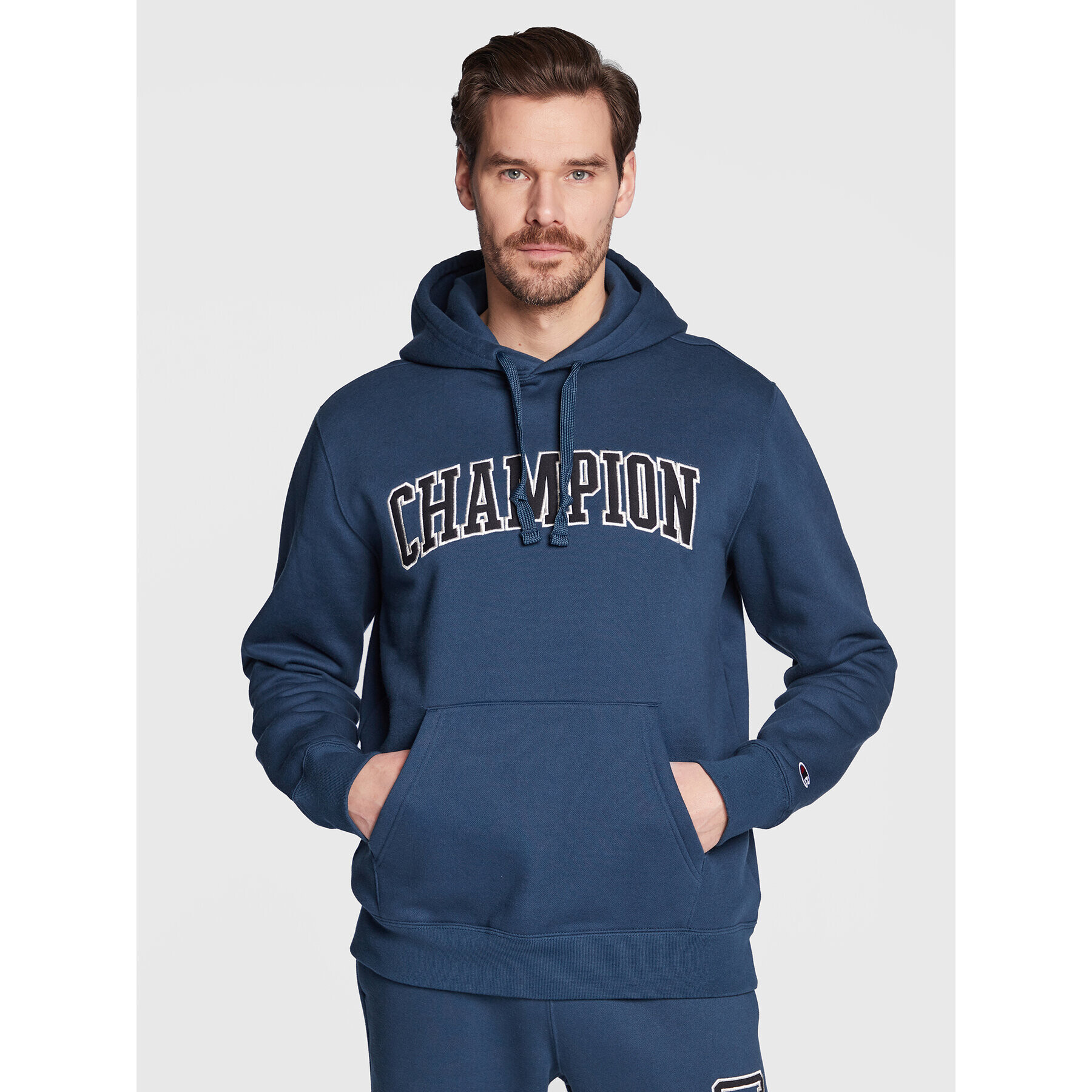 Champion Bluză Heavy Fleece Bookstore 217876 Bleumarin Regular Fit - Pled.ro