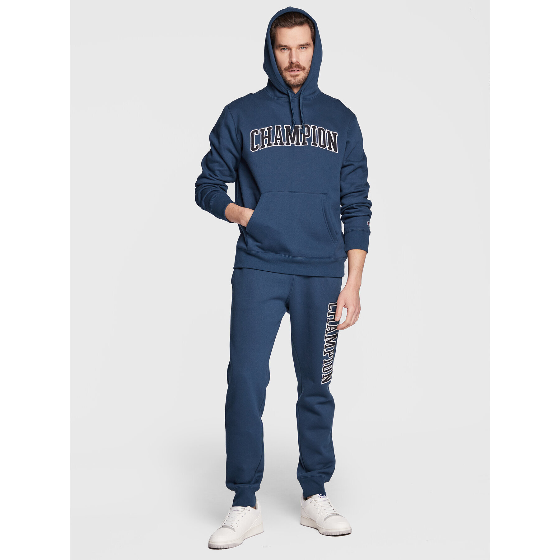 Champion Bluză Heavy Fleece Bookstore 217876 Bleumarin Regular Fit - Pled.ro