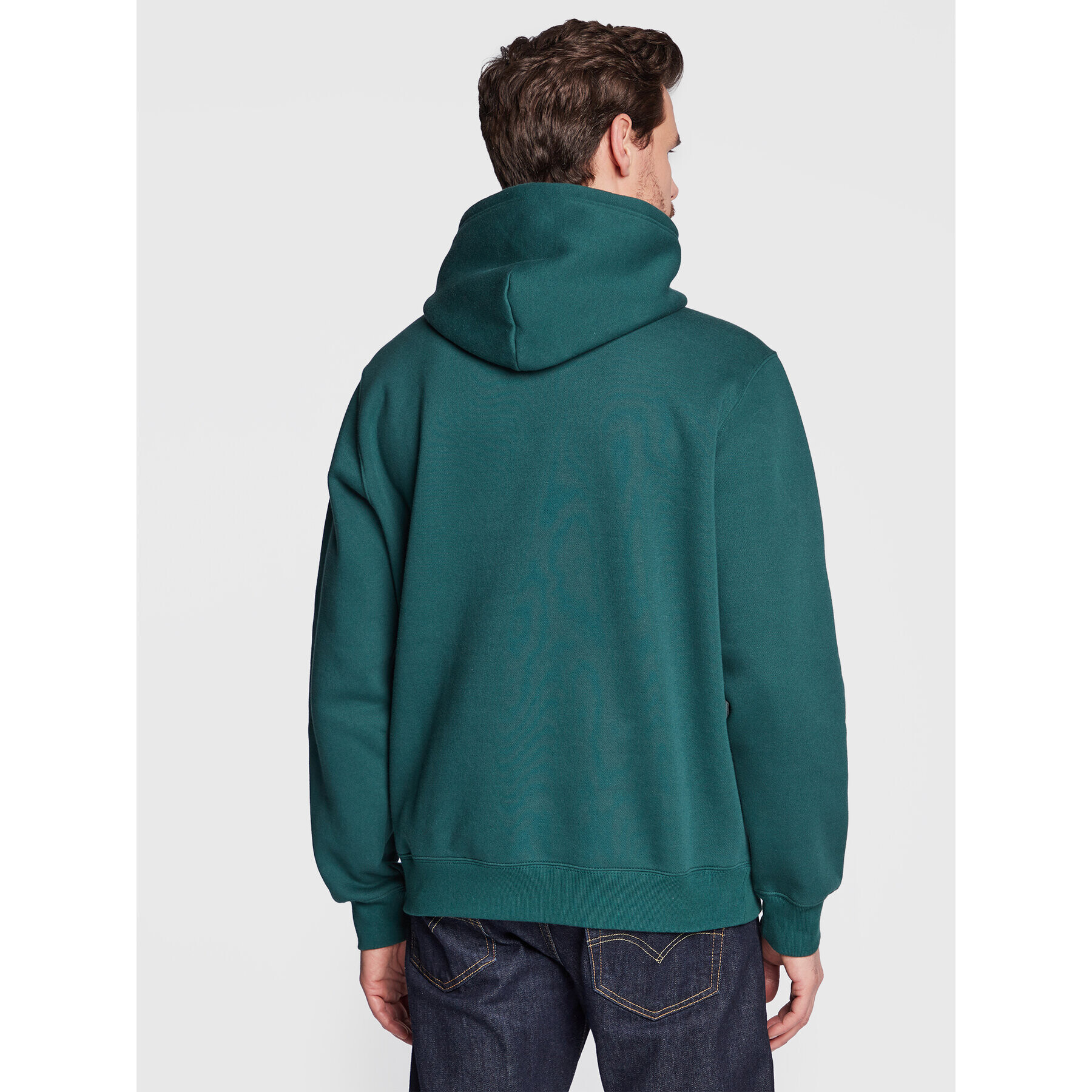 Champion Bluză Heavy Fleece Bookstore 217876 Verde Regular Fit - Pled.ro