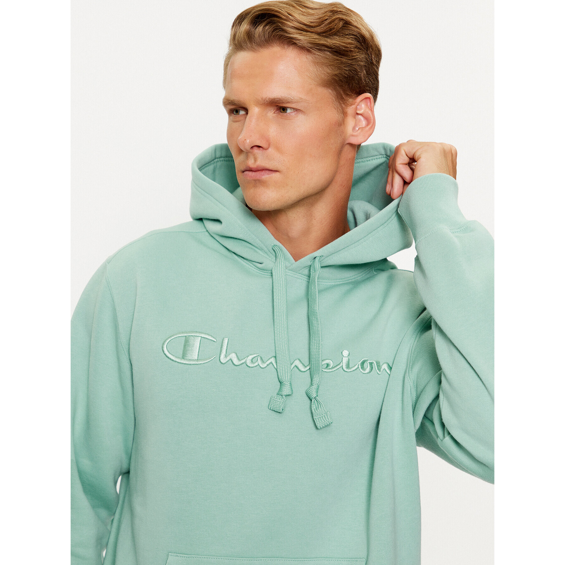 Champion Bluză Hooded Sweatshirt 219061 Albastru Regular Fit - Pled.ro