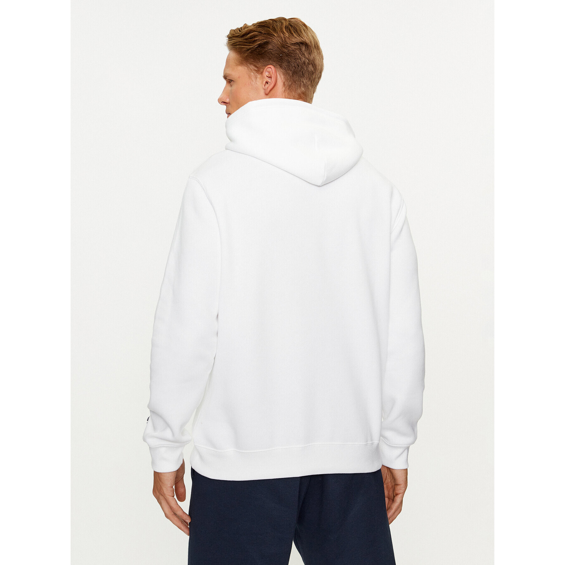 Champion Bluză Hooded Sweatshirt 219203 Alb Comfort Fit - Pled.ro