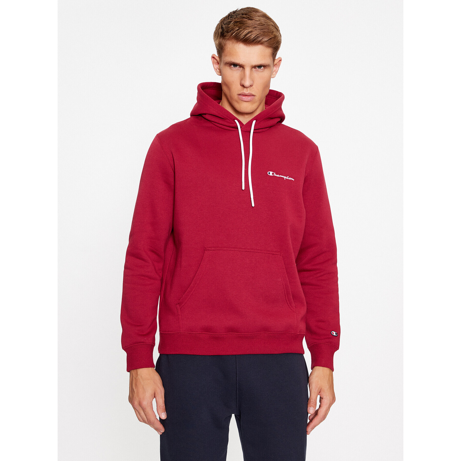 Champion Bluză Hooded Sweatshirt 219208 Vișiniu Comfort Fit - Pled.ro