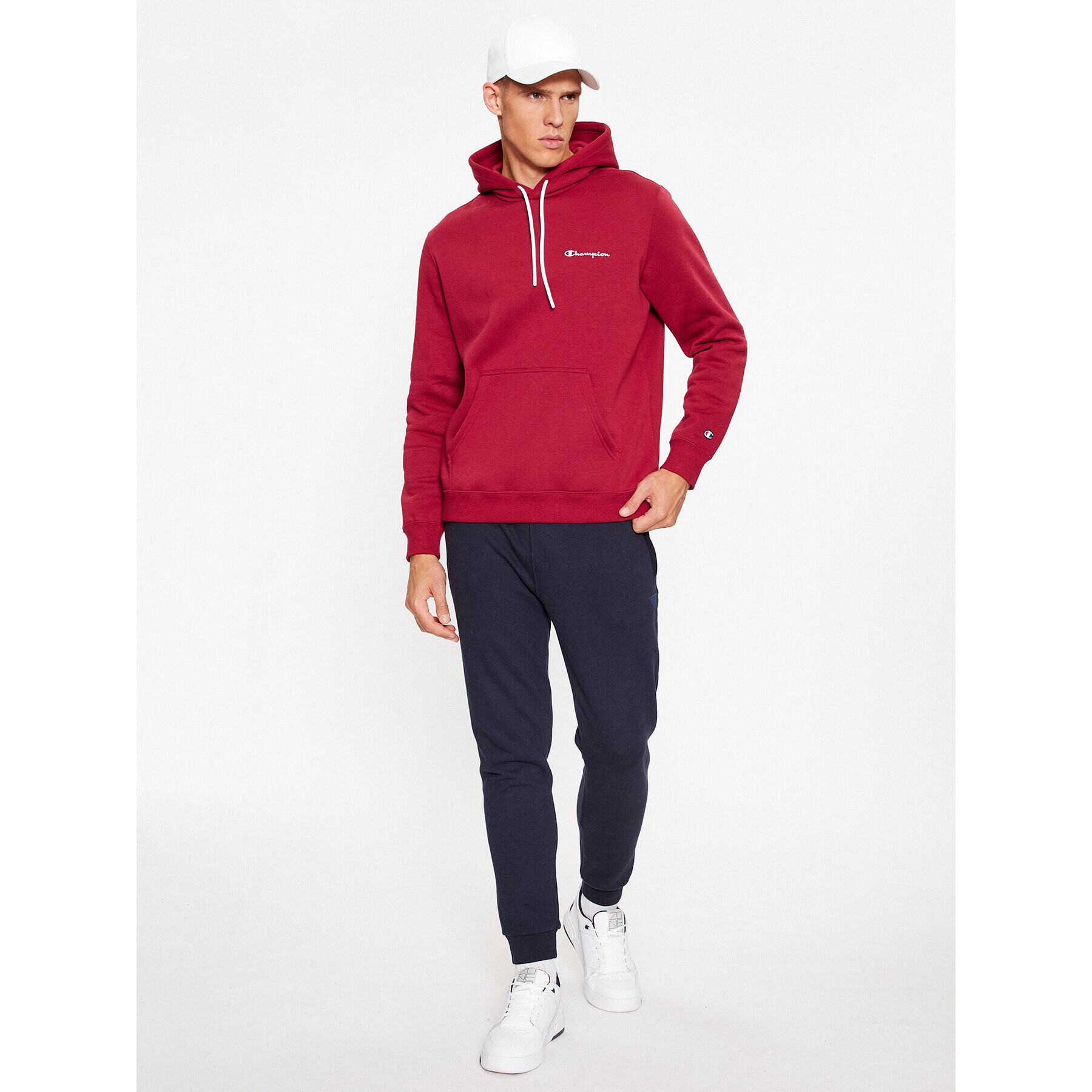 Champion Bluză Hooded Sweatshirt 219208 Vișiniu Comfort Fit - Pled.ro