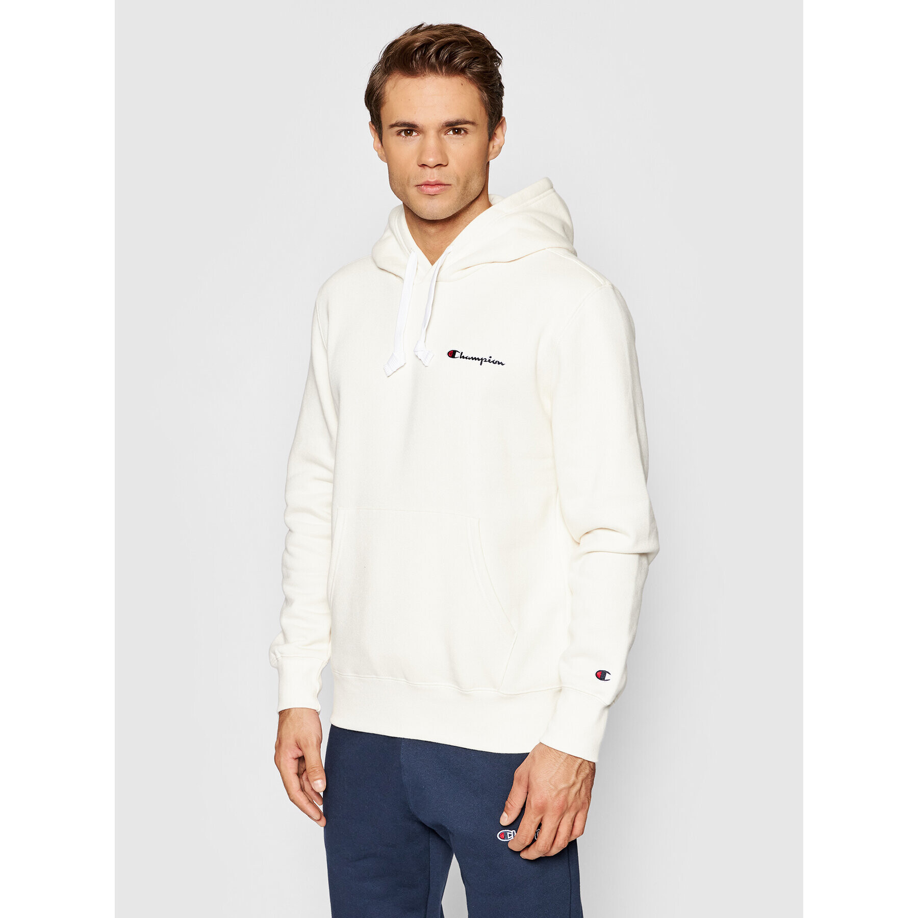 Champion Bluză Left Chest 216475 Bej Custom Fit - Pled.ro