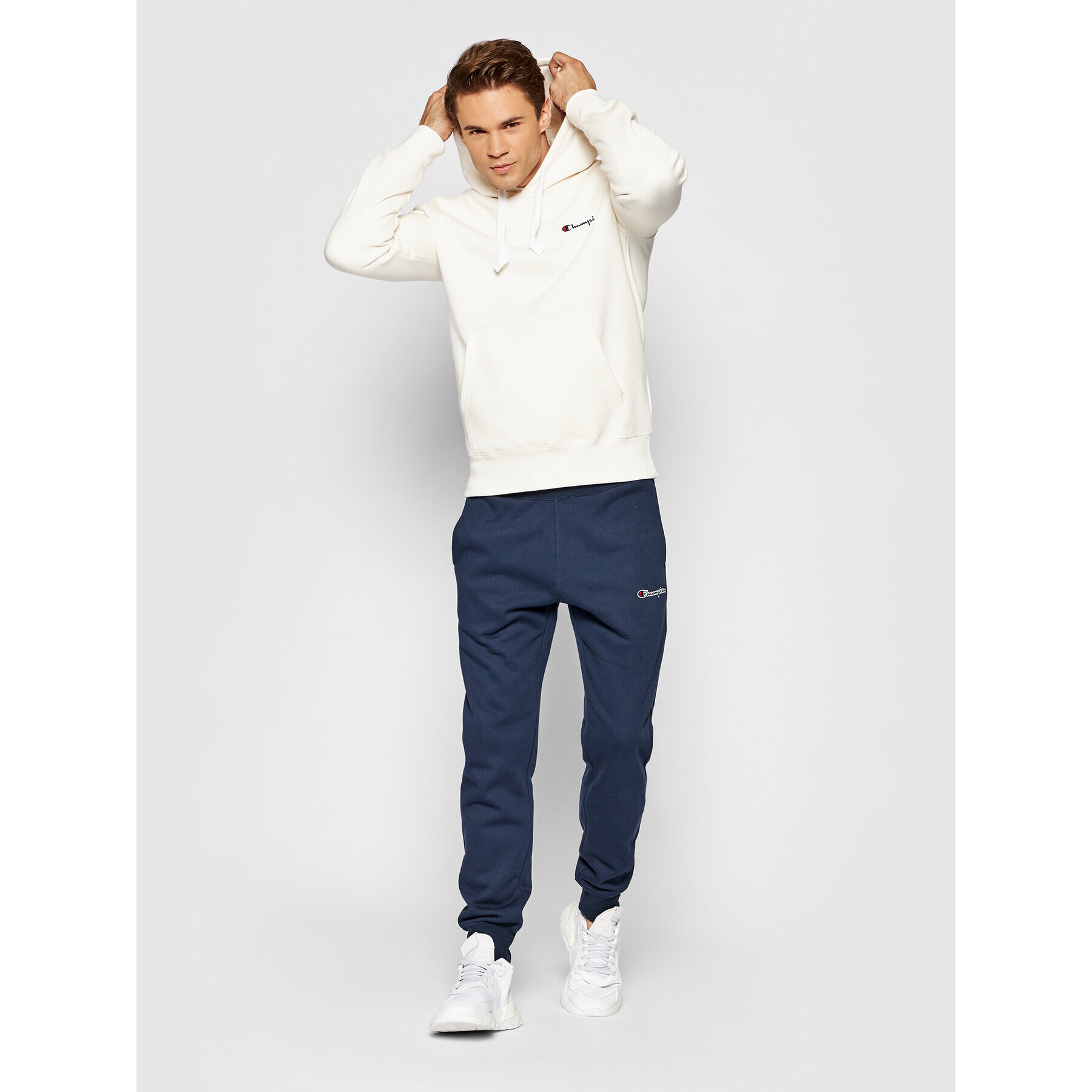 Champion Bluză Left Chest 216475 Bej Custom Fit - Pled.ro