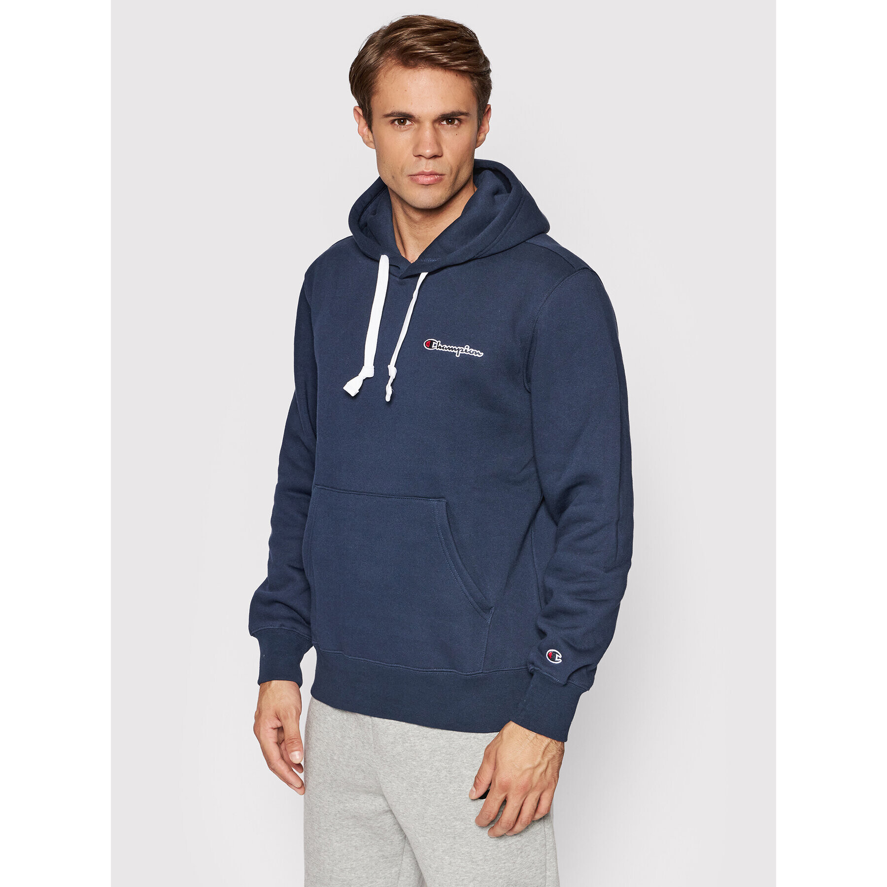 Champion Bluză Left Chest 216475 Bleumarin Custom Fit - Pled.ro