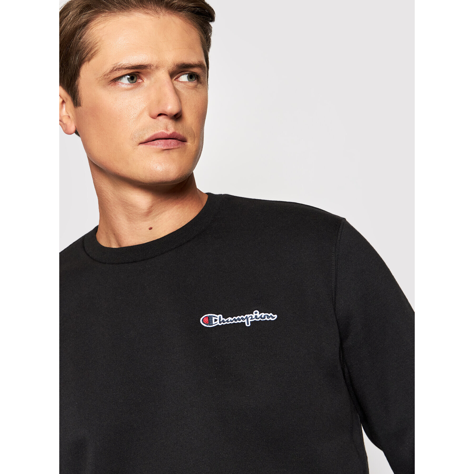 Champion Bluză Logo 216476 Negru Regular Fit - Pled.ro