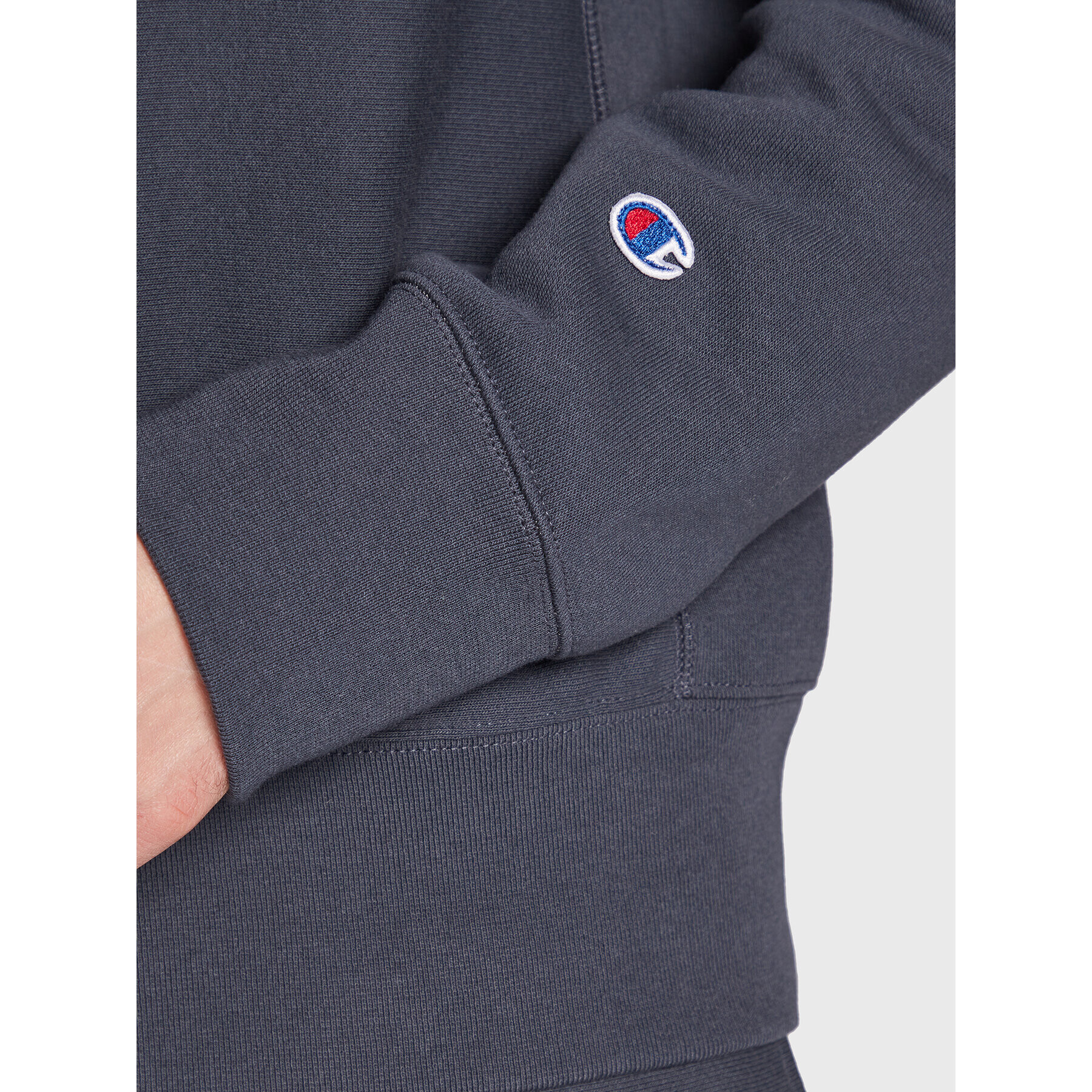 Champion Bluză Logo 217977 Gri Regular Fit - Pled.ro