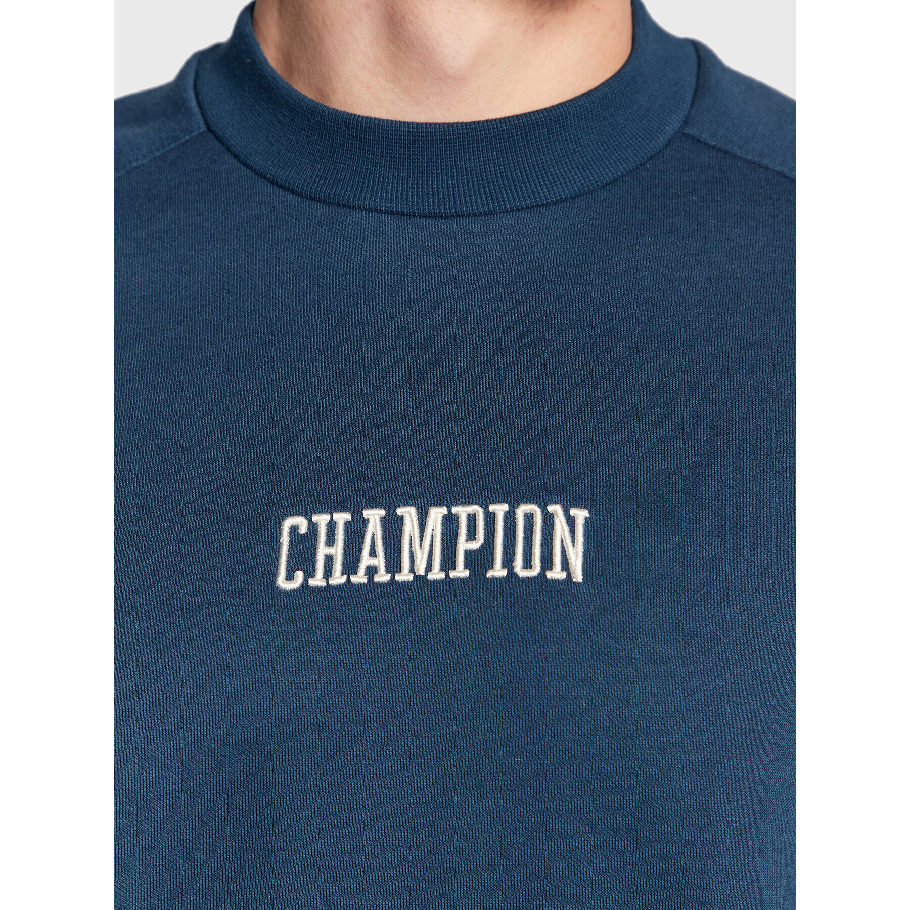 Champion Bluză Logo Script 217879 Albastru Regular Fit - Pled.ro