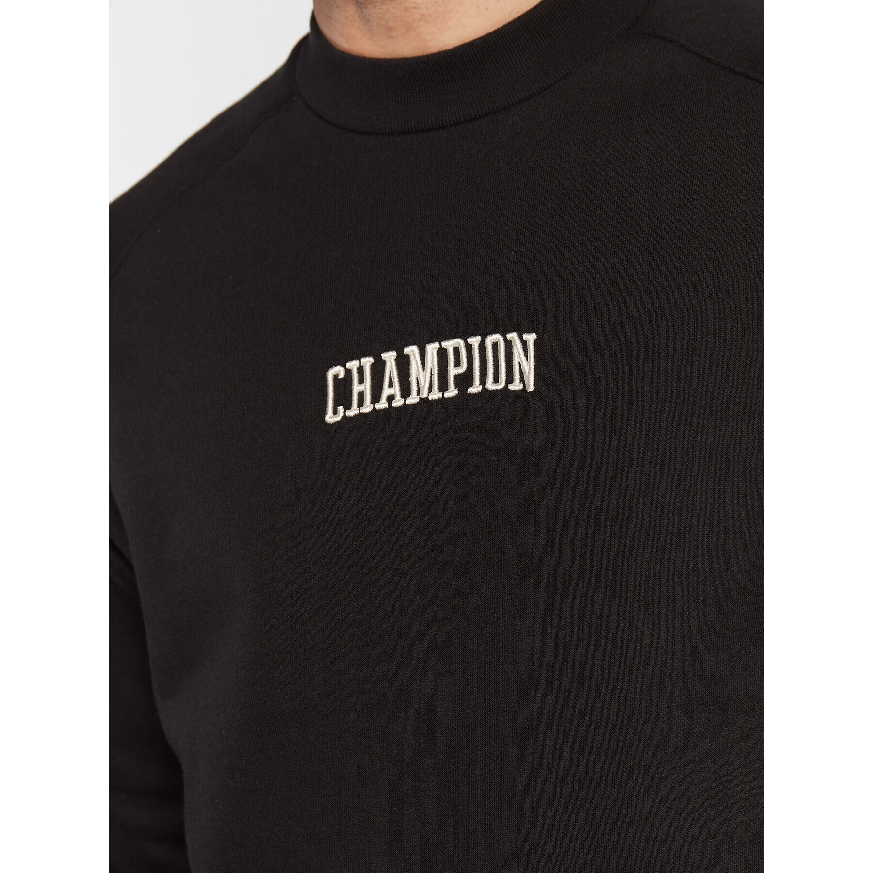 Champion Bluză Logo Script 217879 Negru Regular Fit - Pled.ro