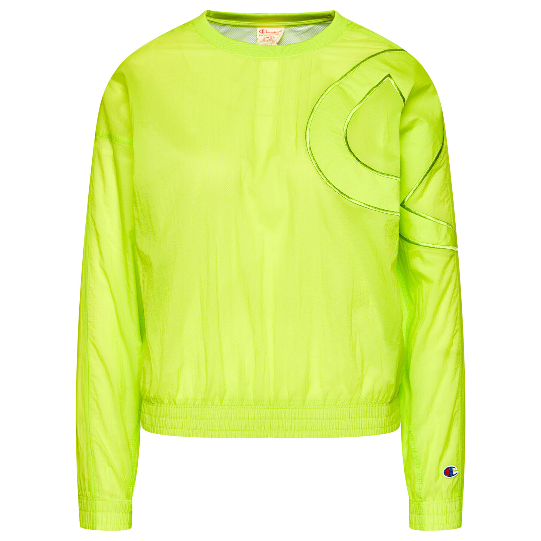 Champion Bluză Logo Track 112989 Verde Oversize - Pled.ro