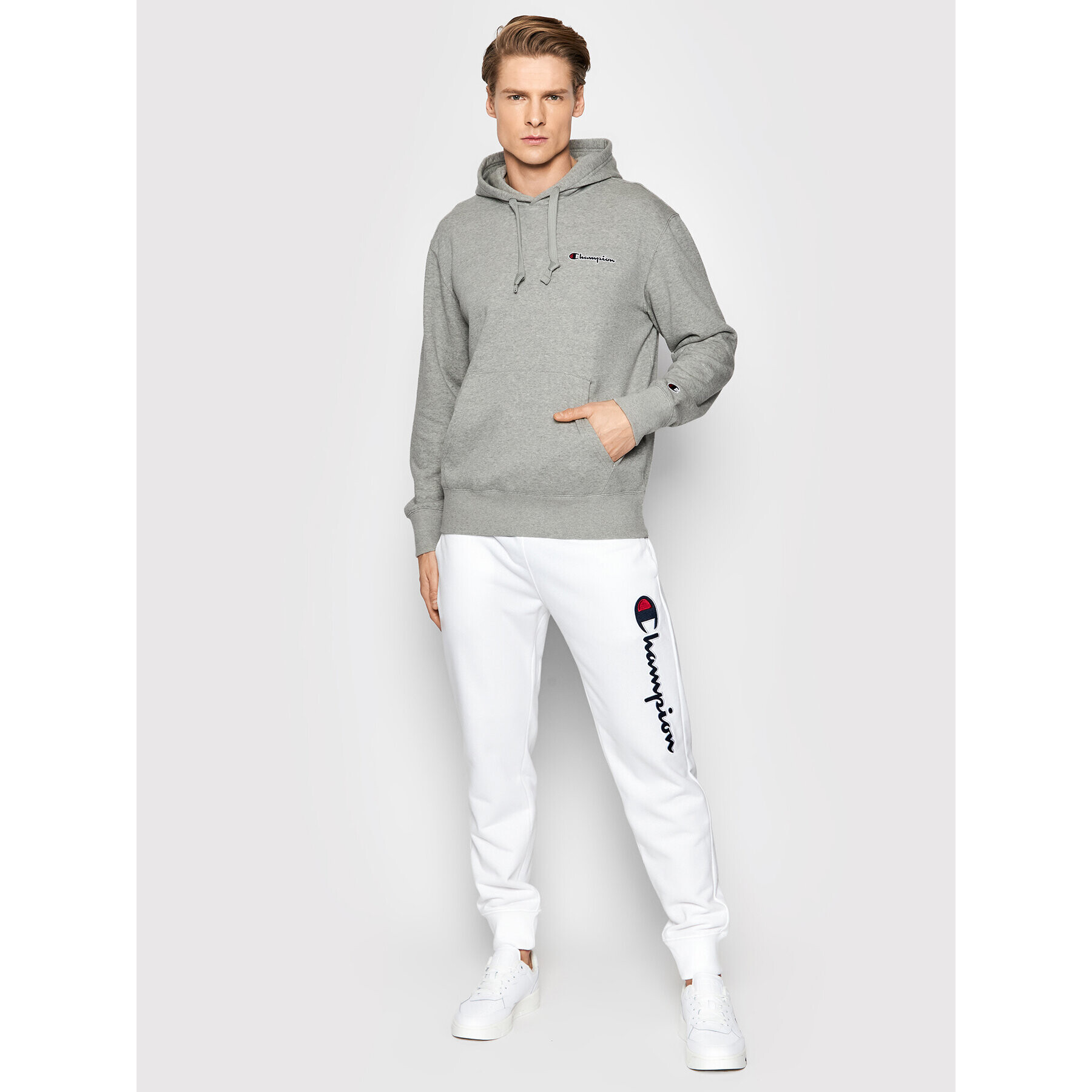 Champion Bluză Poly 217064 Gri Comfort Fit - Pled.ro