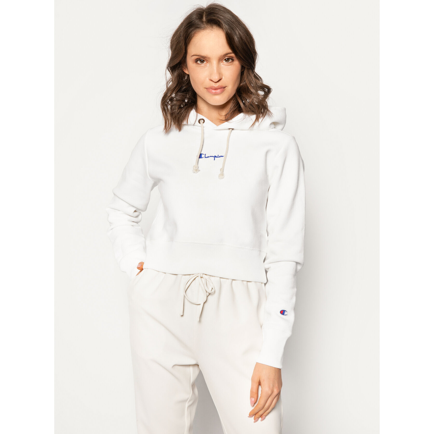 Champion Bluză Reverse Weave 112691 Alb Regular Fit - Pled.ro