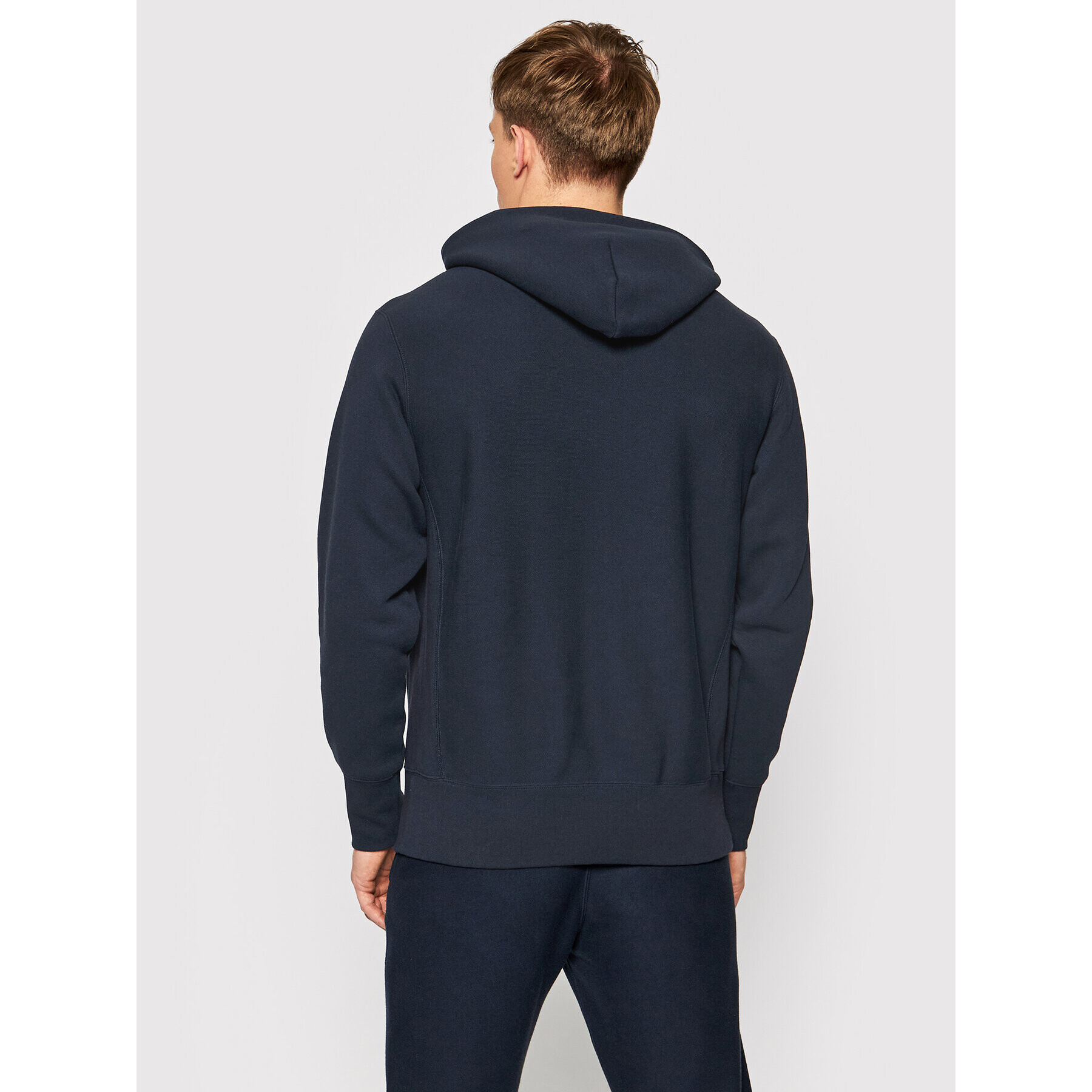 Champion Bluză Reverse Weave C Logo 216496 Bleumarin Regular Fit - Pled.ro