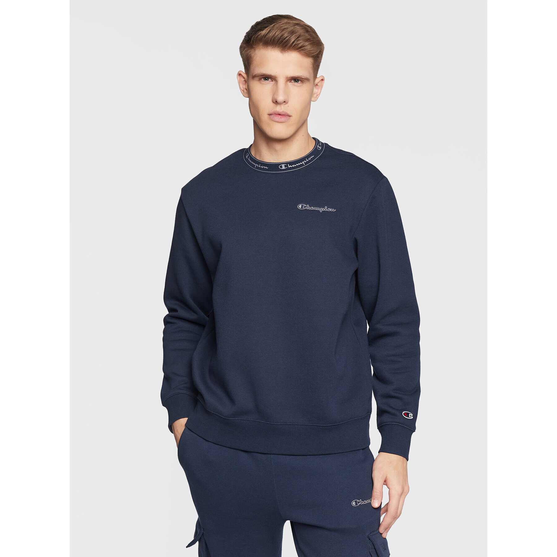 Champion Bluză Rib 217870 Bleumarin Regular Fit - Pled.ro