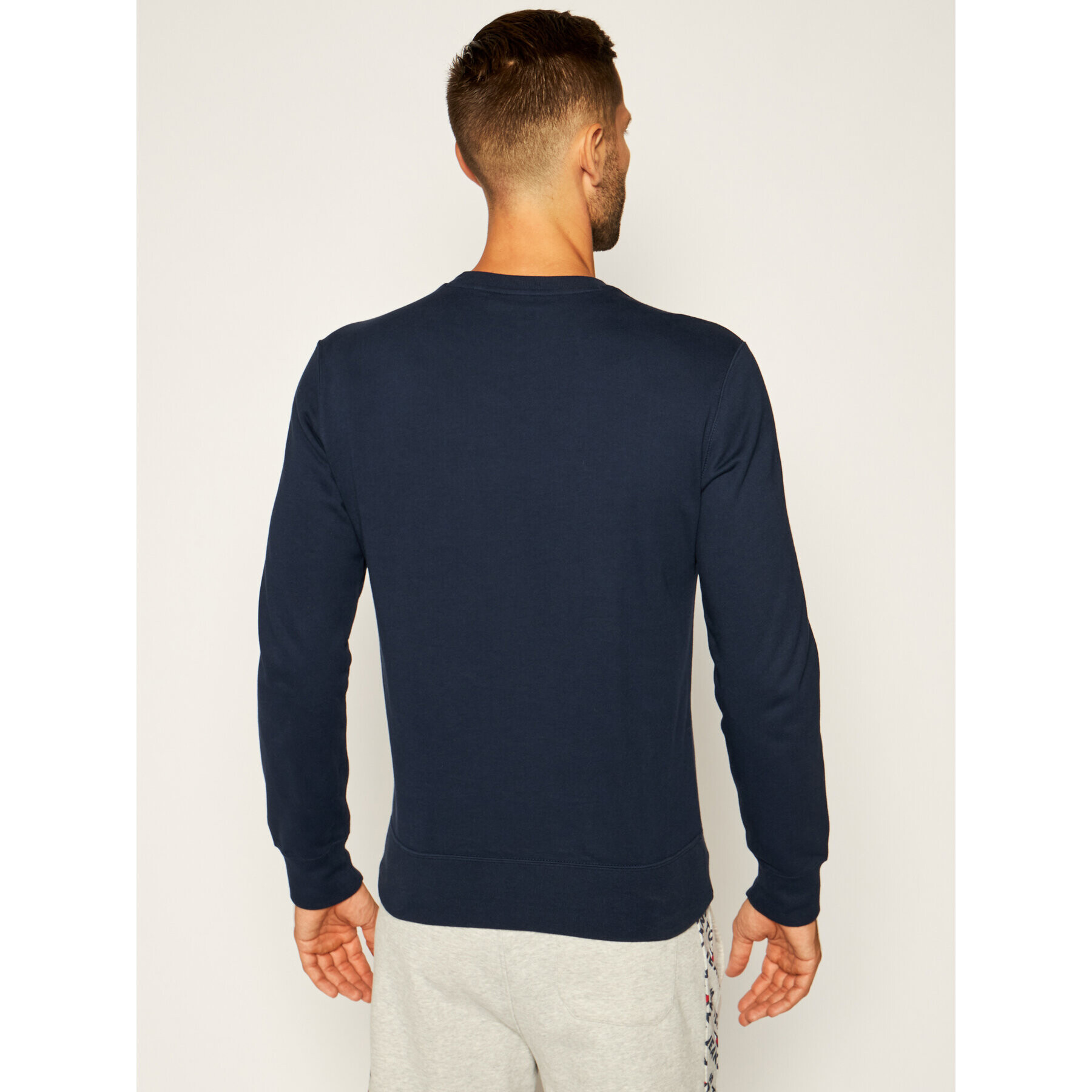 Champion Bluză Script Logo 214188 Bleumarin Comfort Fit - Pled.ro