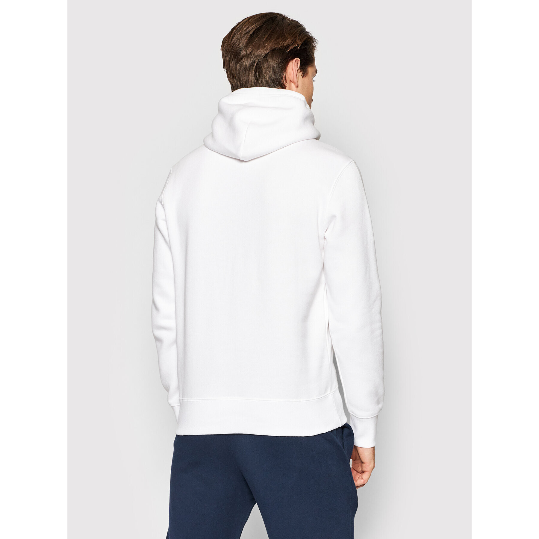 Champion Bluză Script Logo 216475 Alb Comfort Fit - Pled.ro