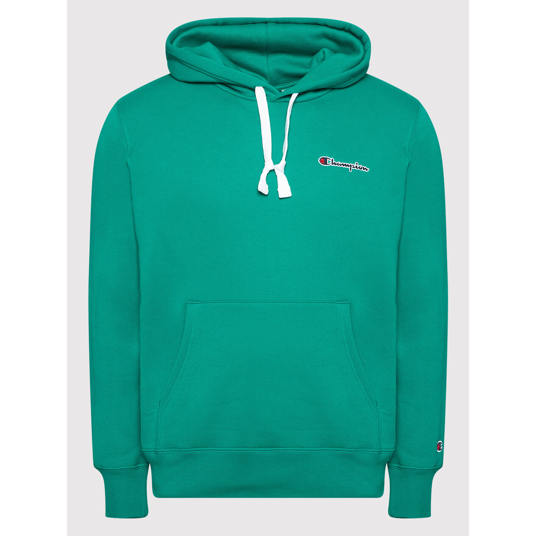 Champion Bluză Script Logo 216475 Verde Regular Fit - Pled.ro