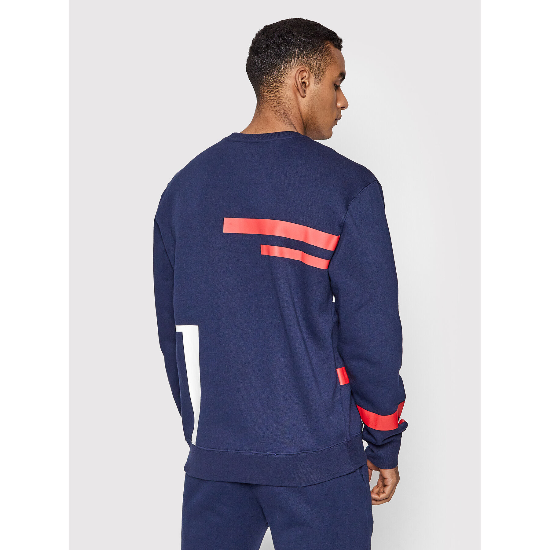 Champion Bluză Script Logo 216486 Bleumarin Custom Fit - Pled.ro